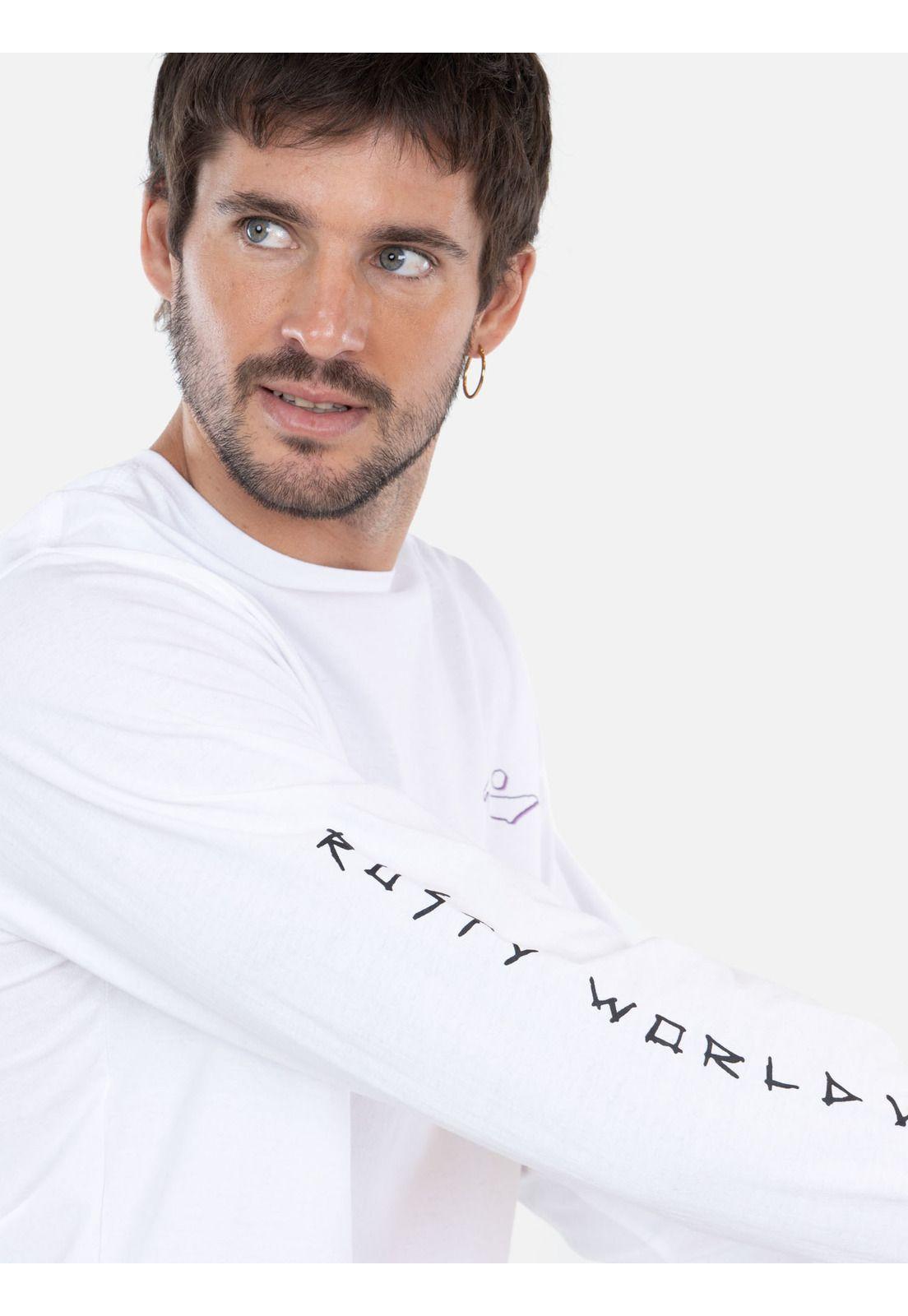 Polera ML Shredmax Blanco Hombre Rusty-2