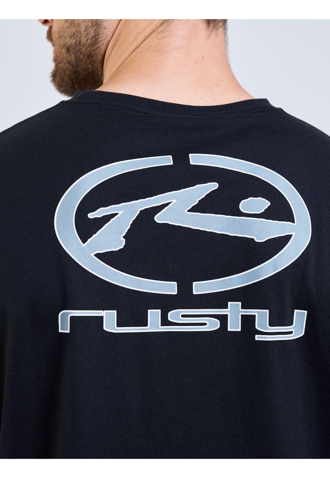 Polera ML Rusty Target Negro Hombre Rusty-3