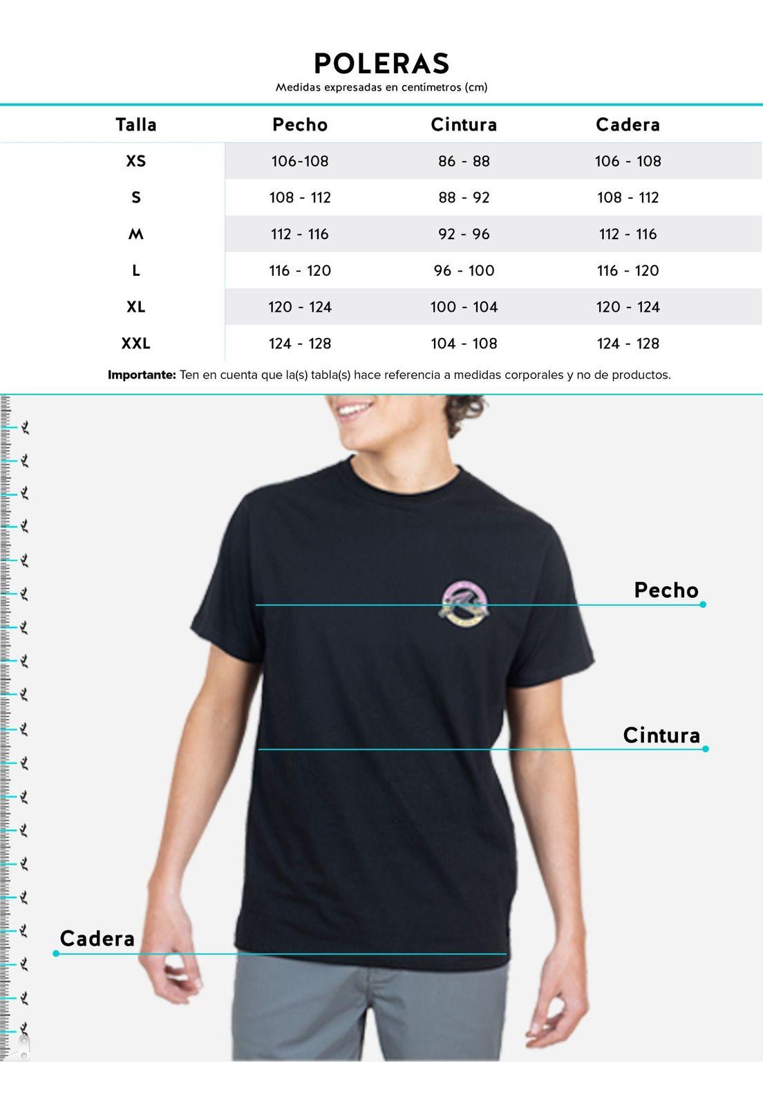 Polera ML Rusty Target Negro Hombre Rusty-7