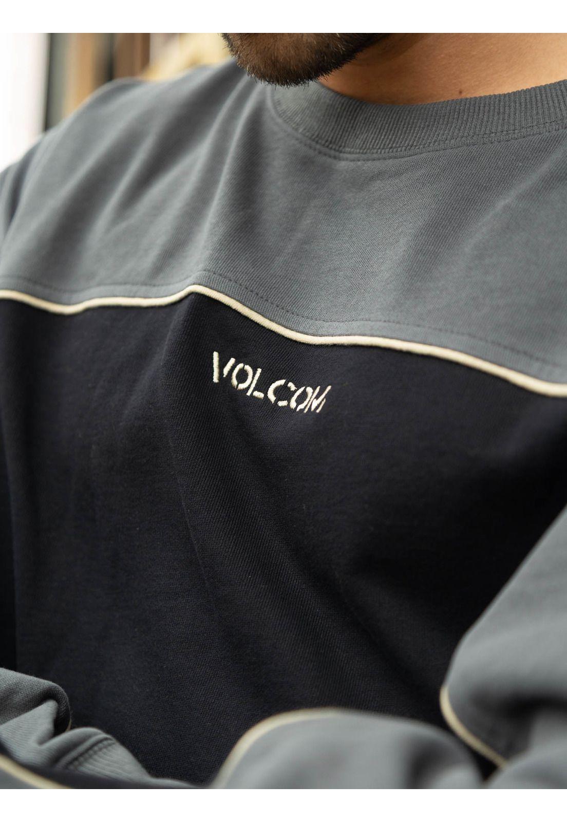 Poleron CR 2K Stone Crew Negro Hombre Volcom-1