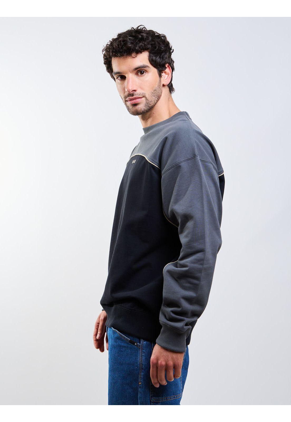 Poleron CR 2K Stone Crew Negro Hombre Volcom-4