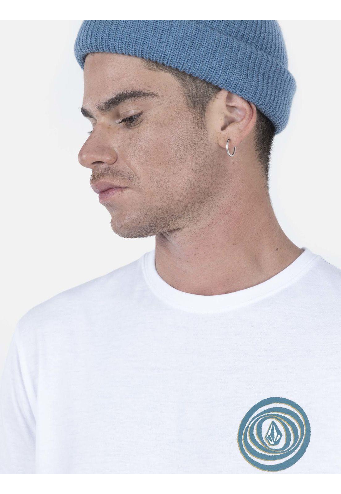Polera Hombre BLOT S/S TEE Blanco Volcom-2