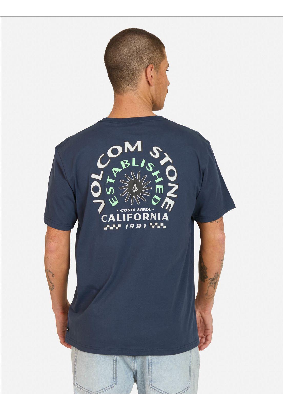 Polera MC Push Azul Hombre Volcom-1