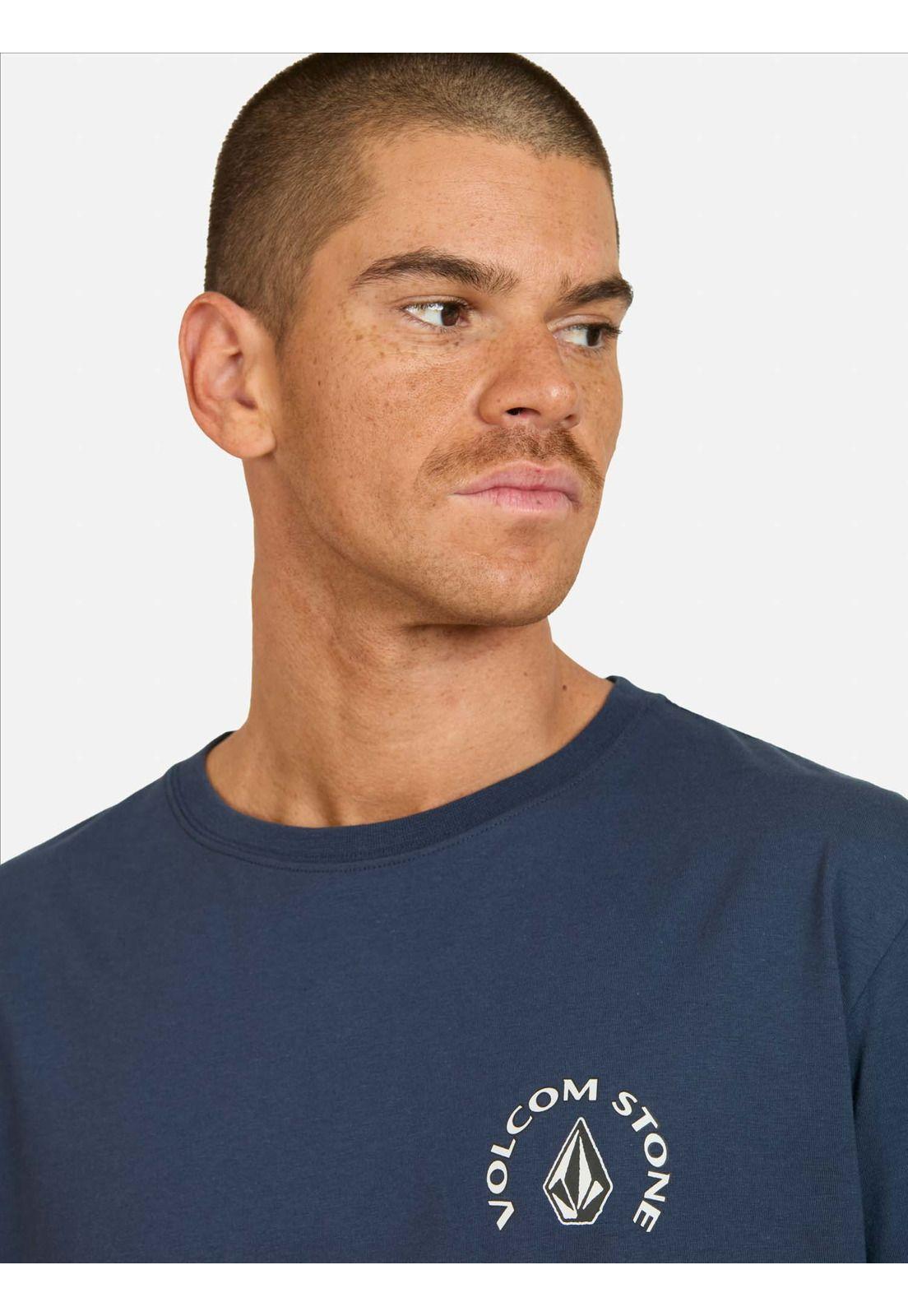Polera MC Push Azul Hombre Volcom-2