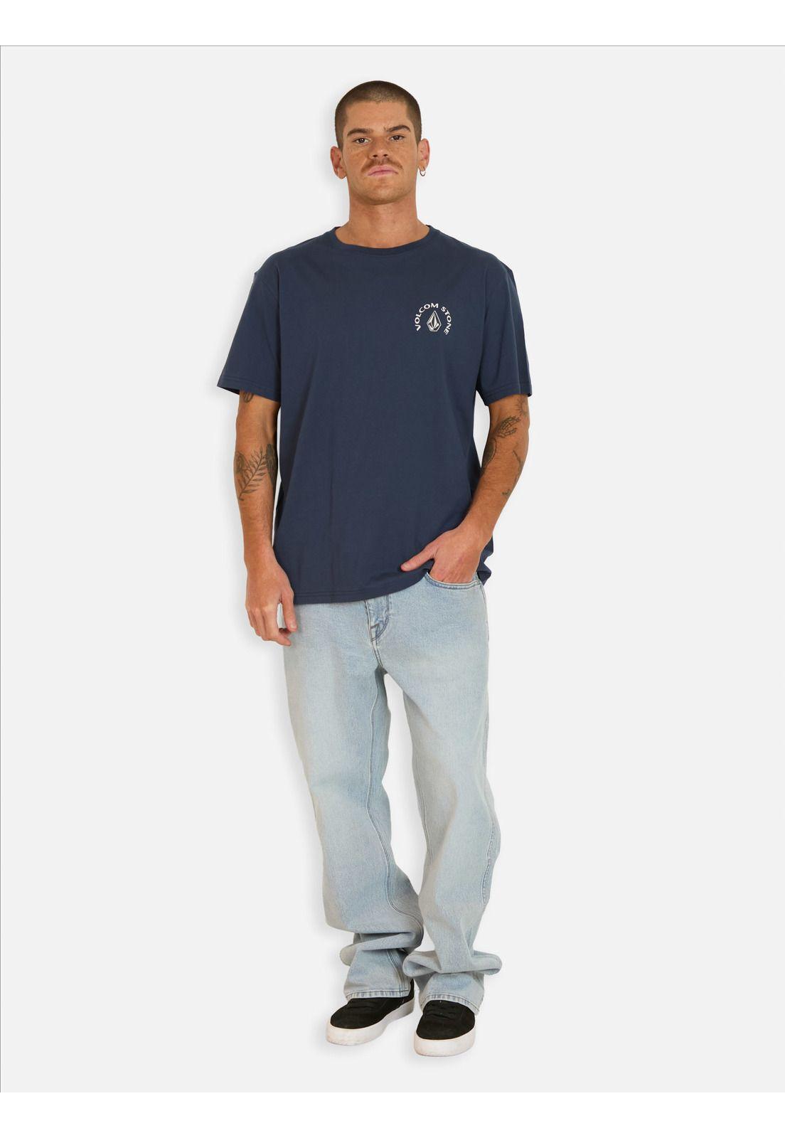 Polera MC Push Azul Hombre Volcom-3