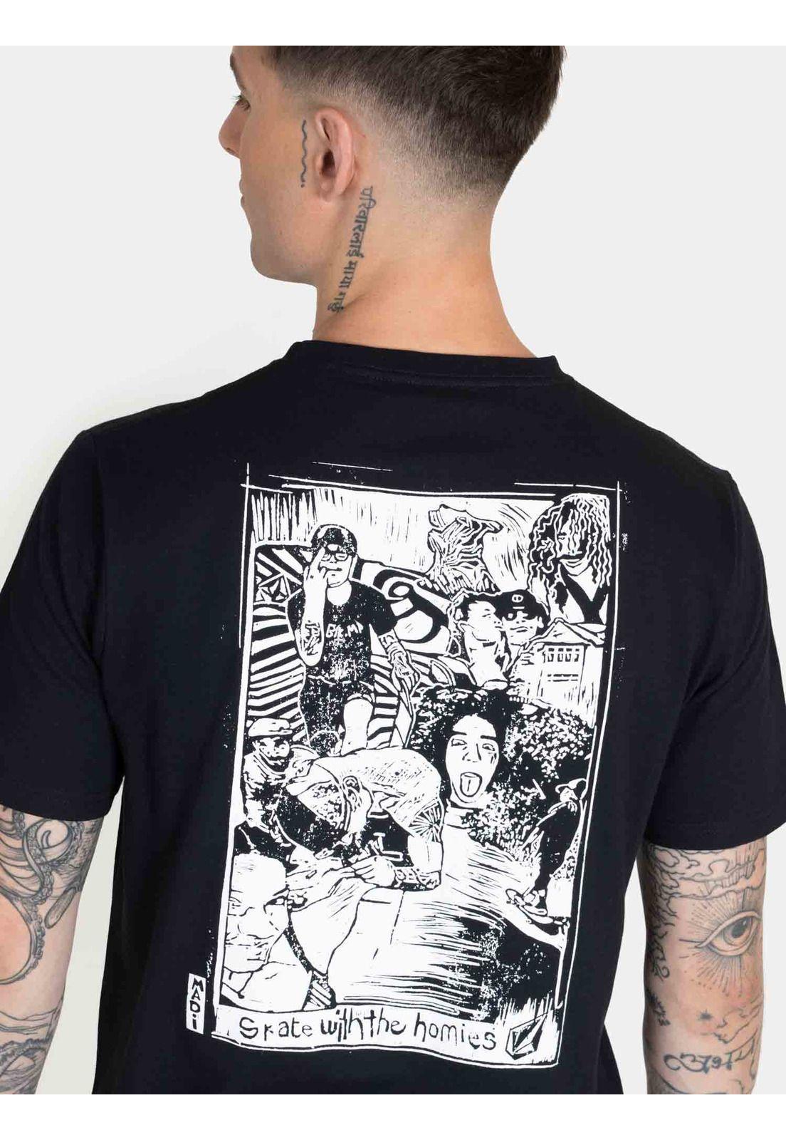 Polera Madity Bsc Ss Tee Negro Hombre Volcom-2