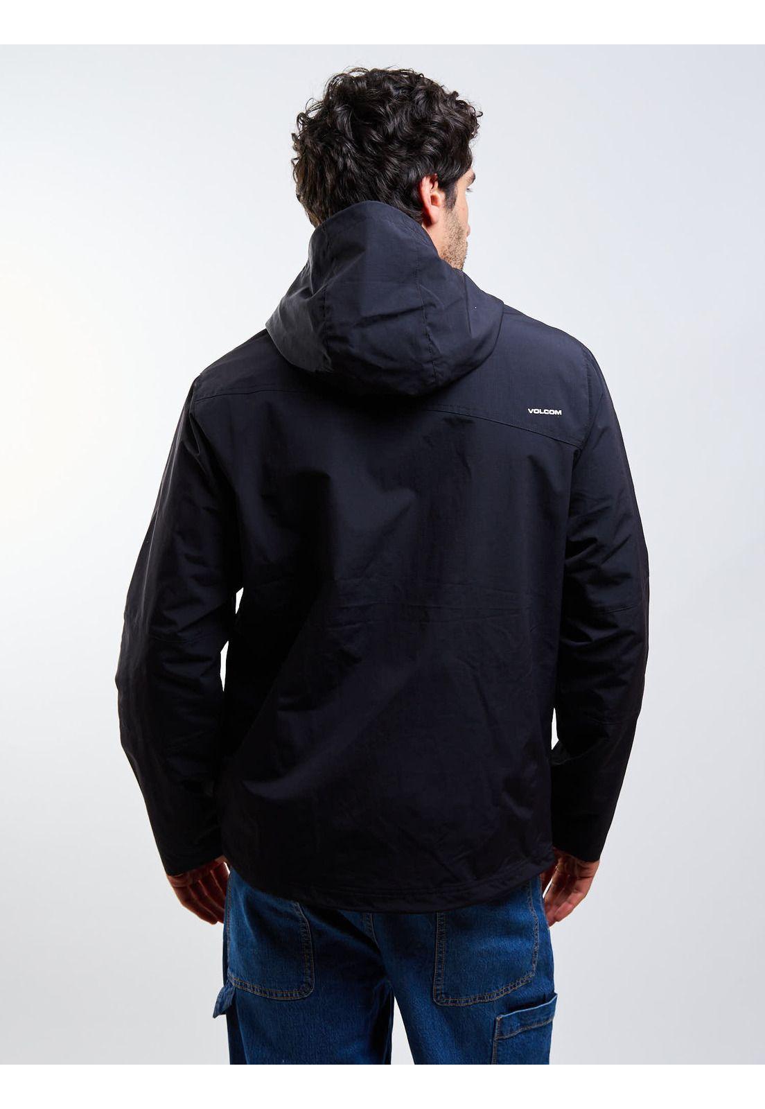 Cortaviento Stone Bat Negro Hombre Volcom-1