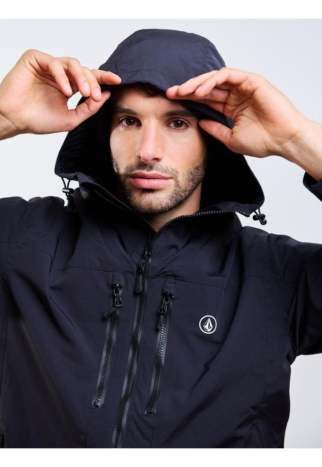 Cortaviento Stone Bat Negro Hombre Volcom-4