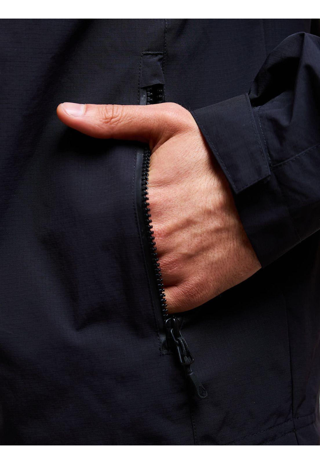 Cortaviento Stone Bat Negro Hombre Volcom-5