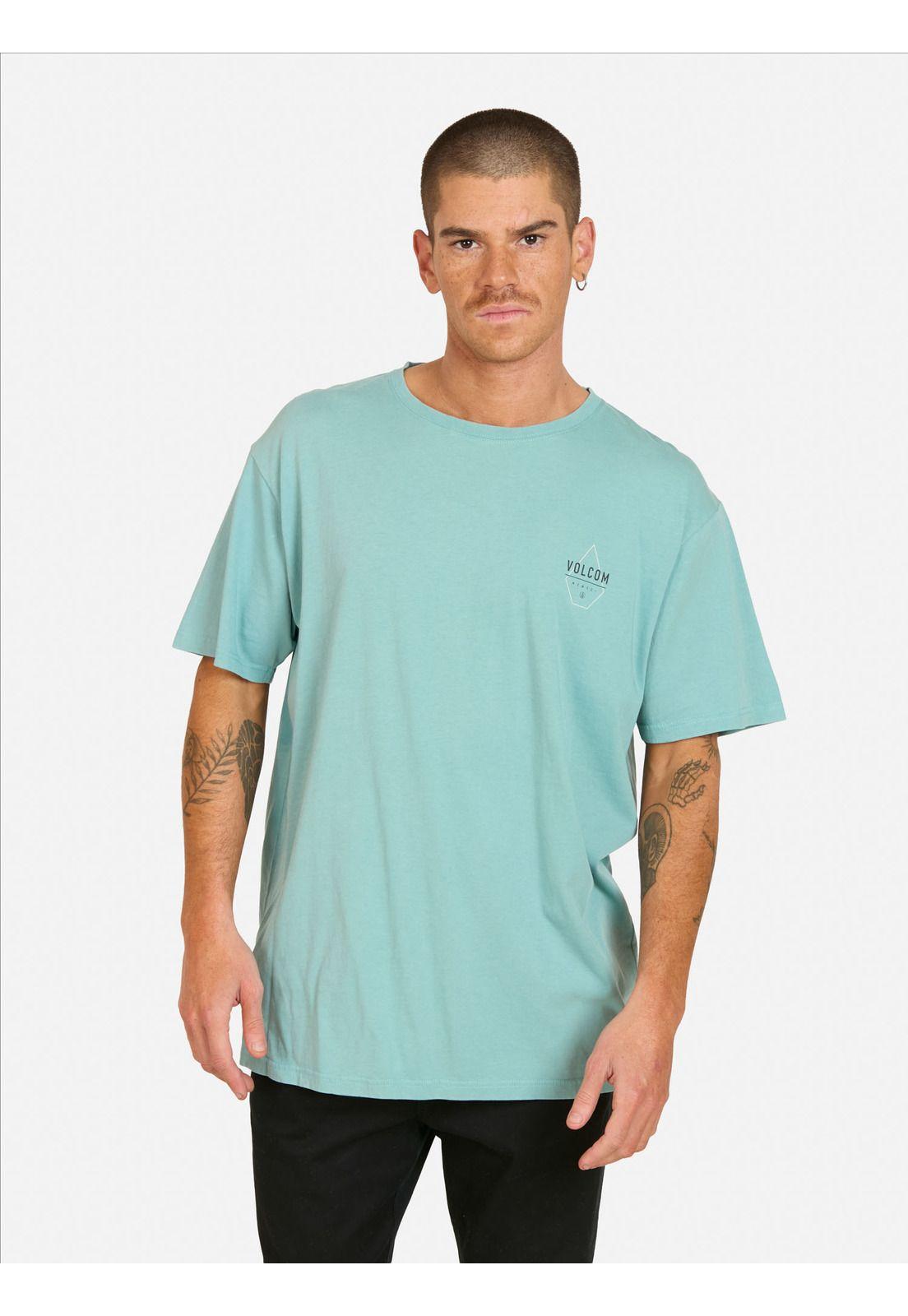 Polera MC Occupied Verde Hombre Volcom-0