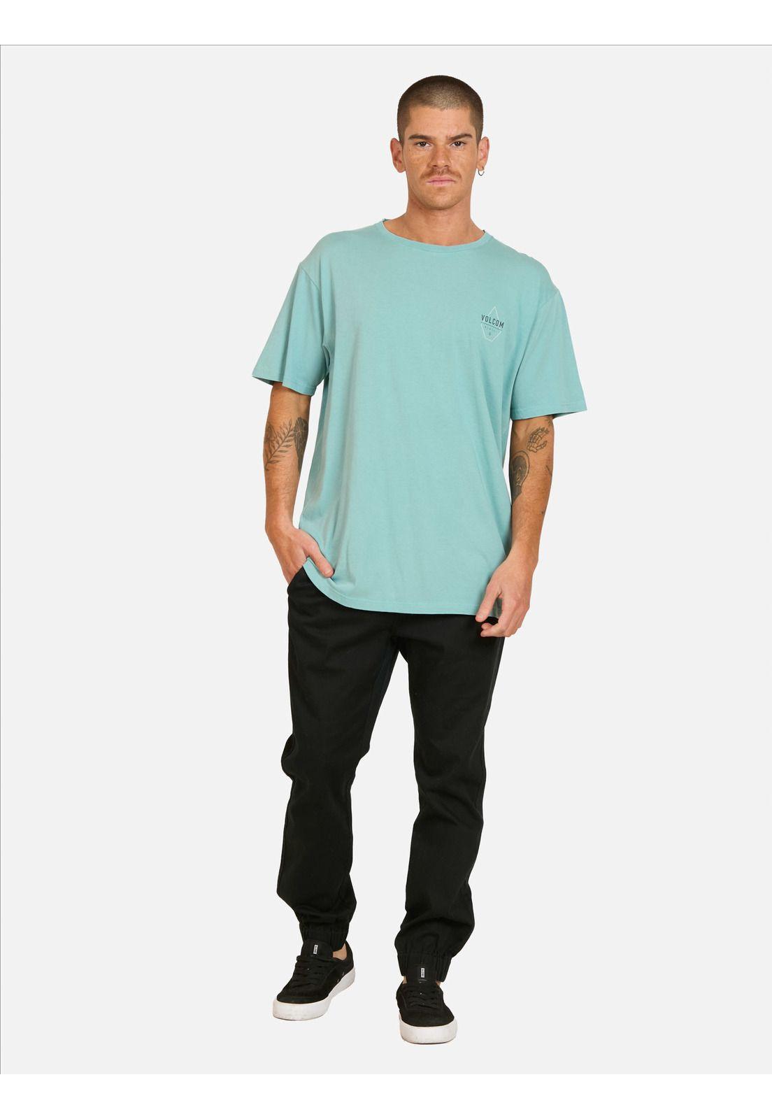 Polera MC Occupied Verde Hombre Volcom-3