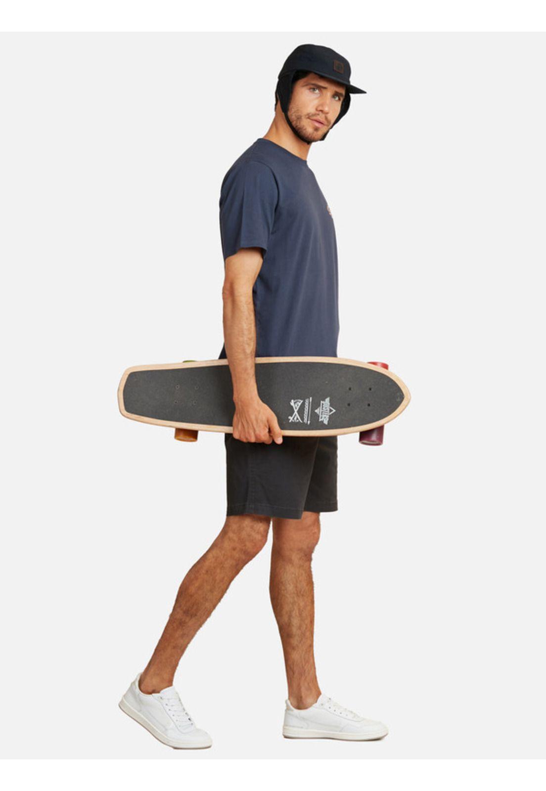 Polera Mountain Side Sst Azul marino Hombre Volcom-4