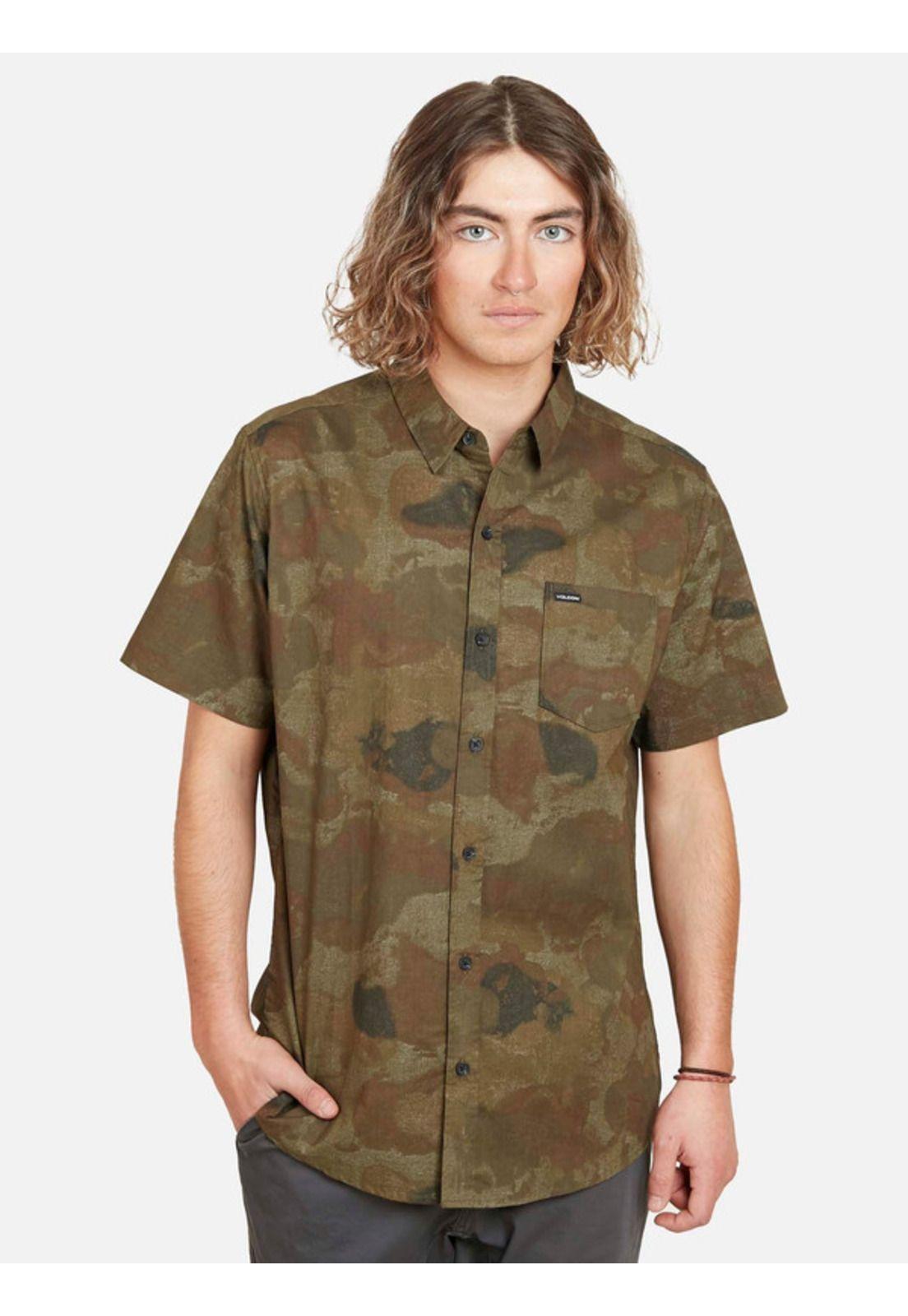 Camisa round about sleeve shirt  Hombre Multicolor Volcom-0
