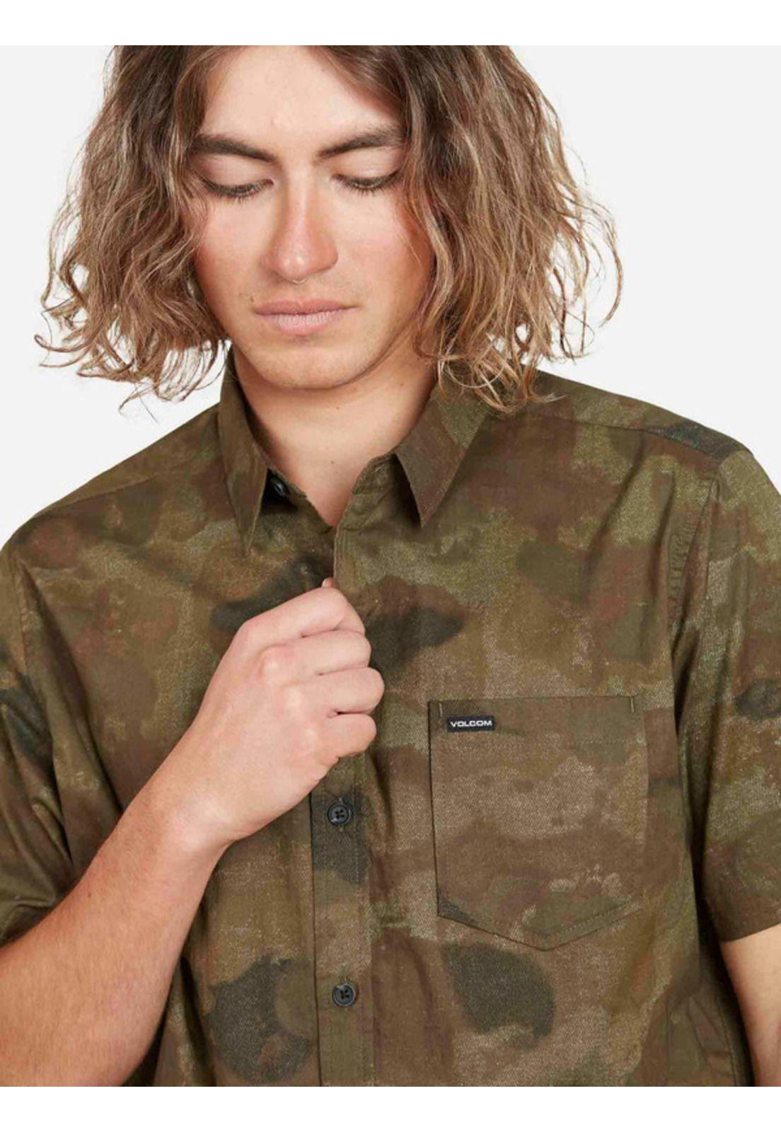 Camisa round about sleeve shirt  Hombre Multicolor Volcom-3