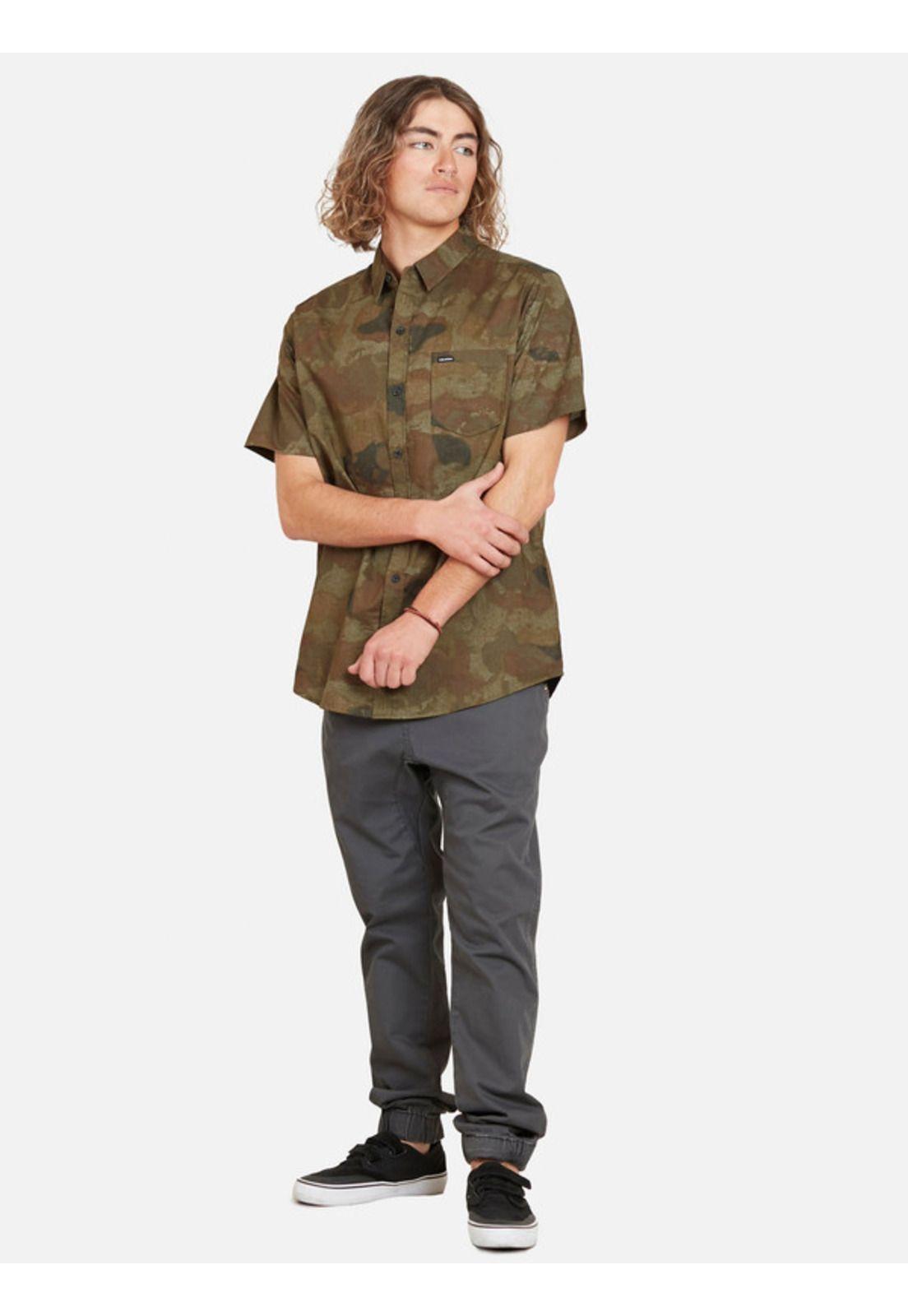 Camisa round about sleeve shirt  Hombre Multicolor Volcom-5