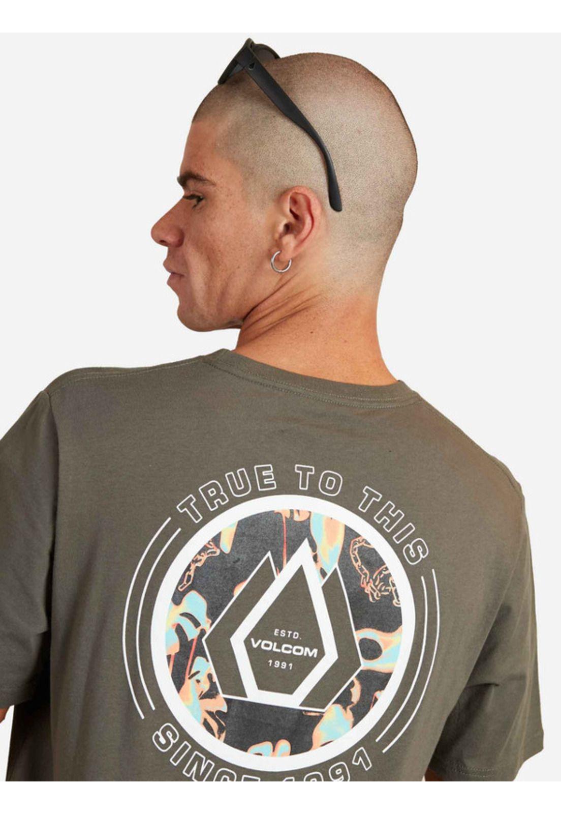 Polera M/C Link Fill Verde Hombre Volcom-3