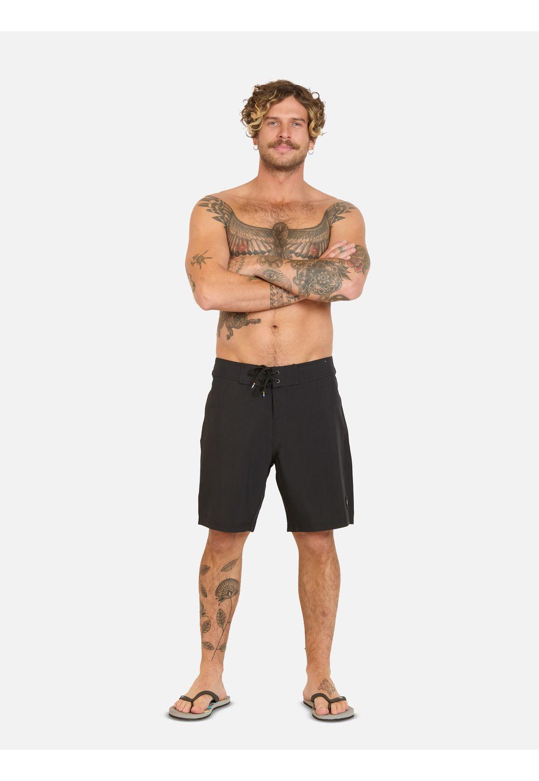 Traje De Baño Stretch Tempus Negro Hombre Rusty-3