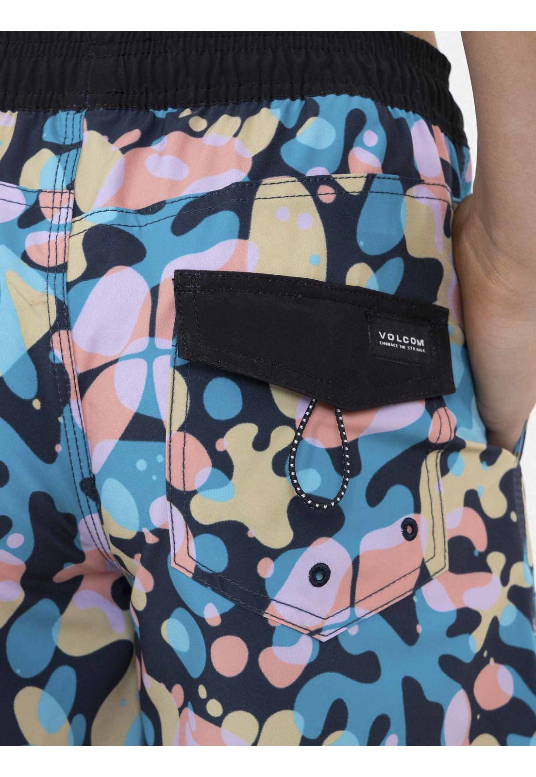 Traje de Baño STONEY 19 ELASTIC WAIST SHORT Juvenil Multicolor Volcom-2