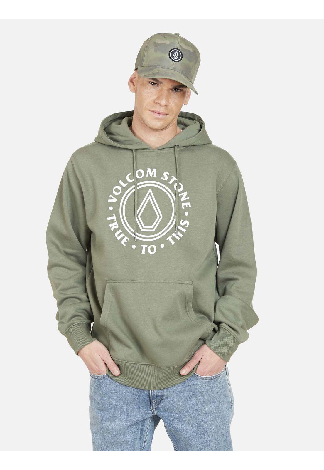 Poleron LEFEL HOODIE Hombre Verde Volcom-0