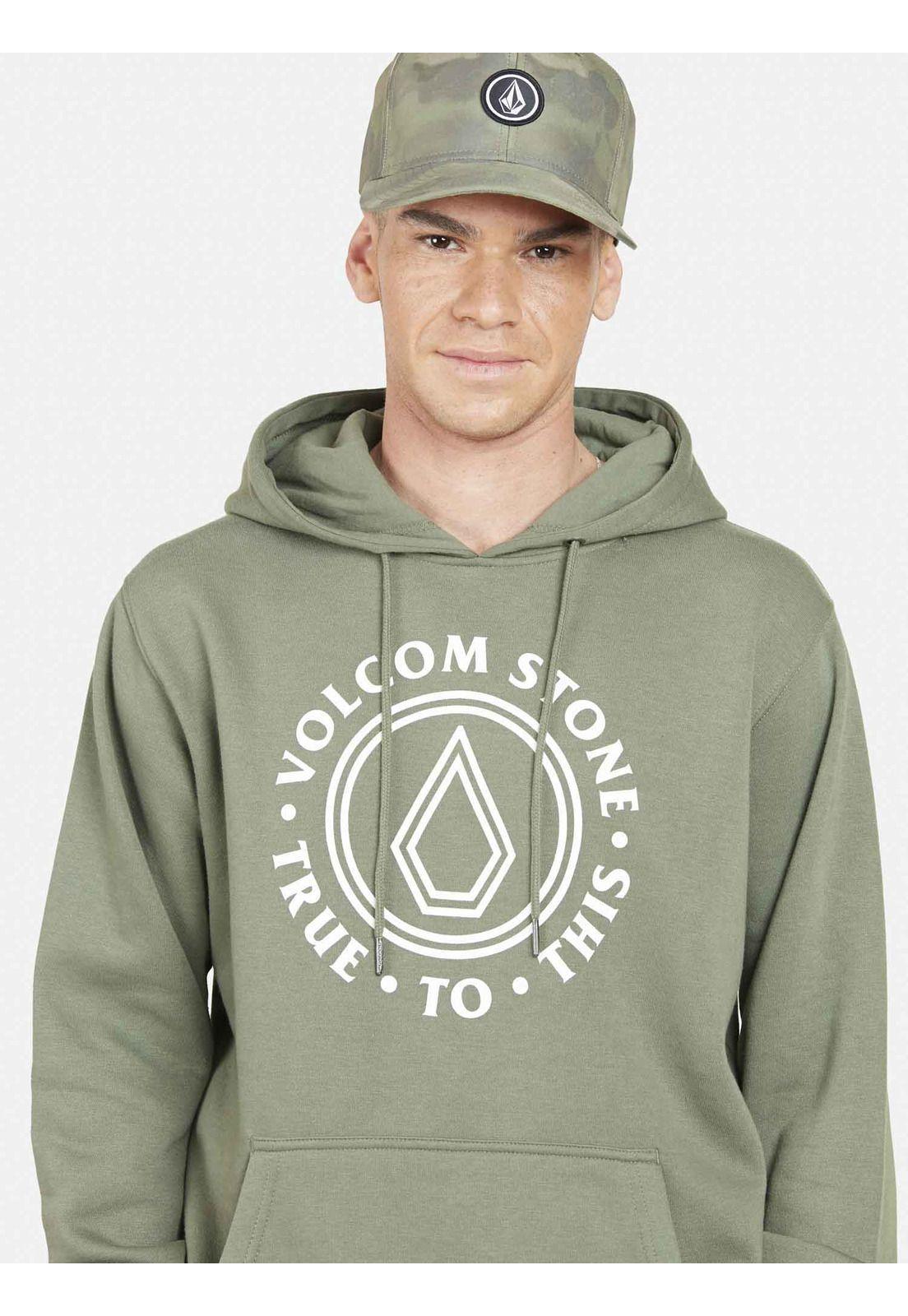 Poleron LEFEL HOODIE Hombre Verde Volcom-3