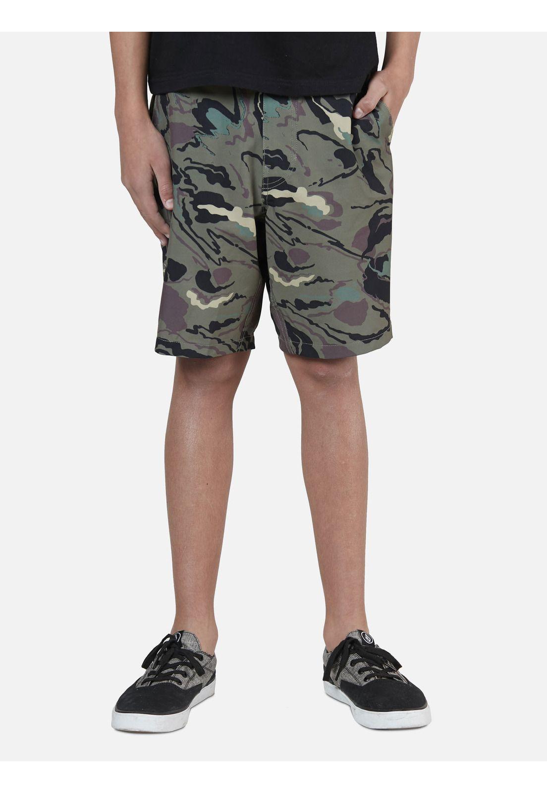 Bermuda Juvenil 7B315-MV22 Gris Volcom-0