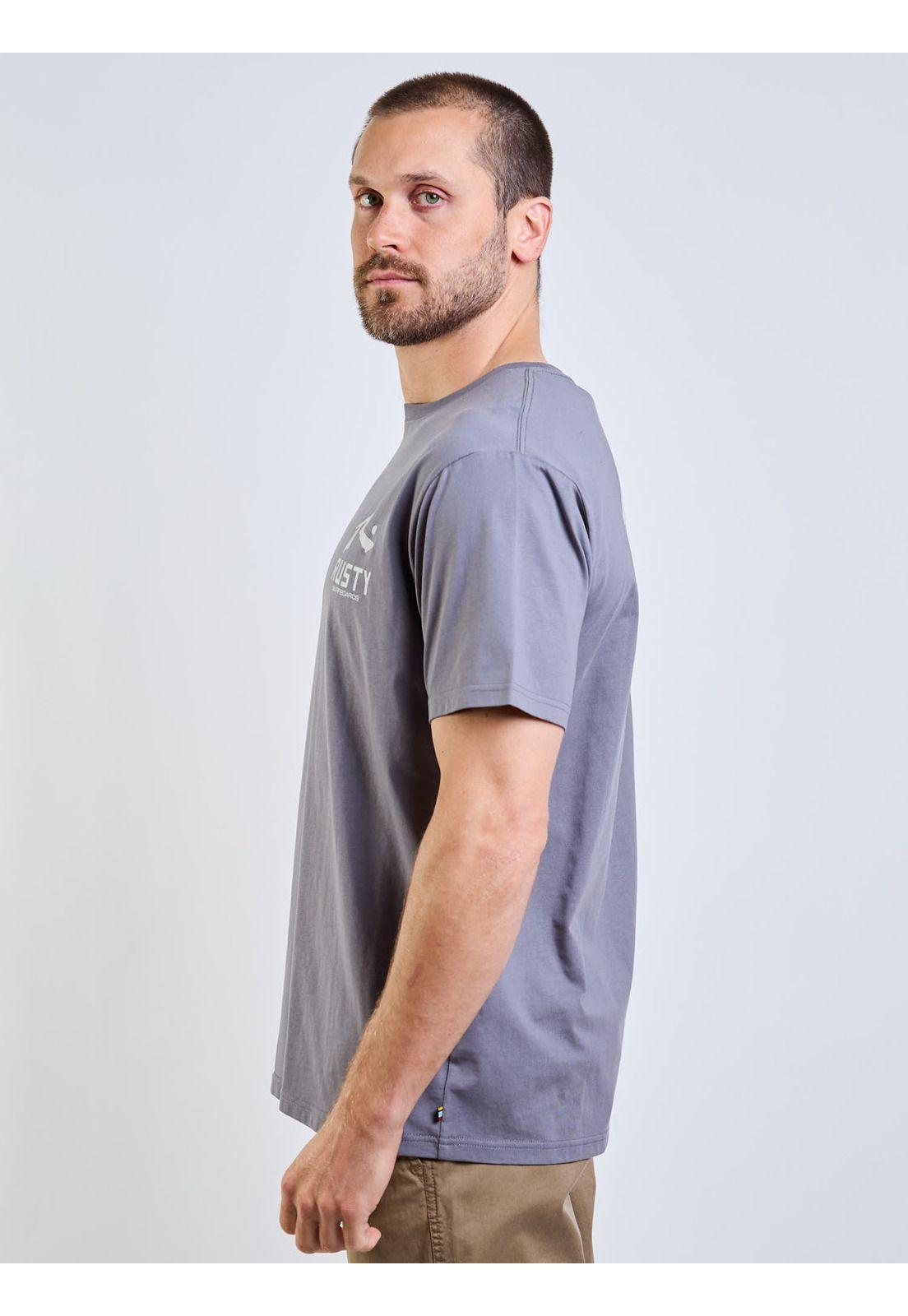 Polera MC Leaf Gris Hombre Rusty-2