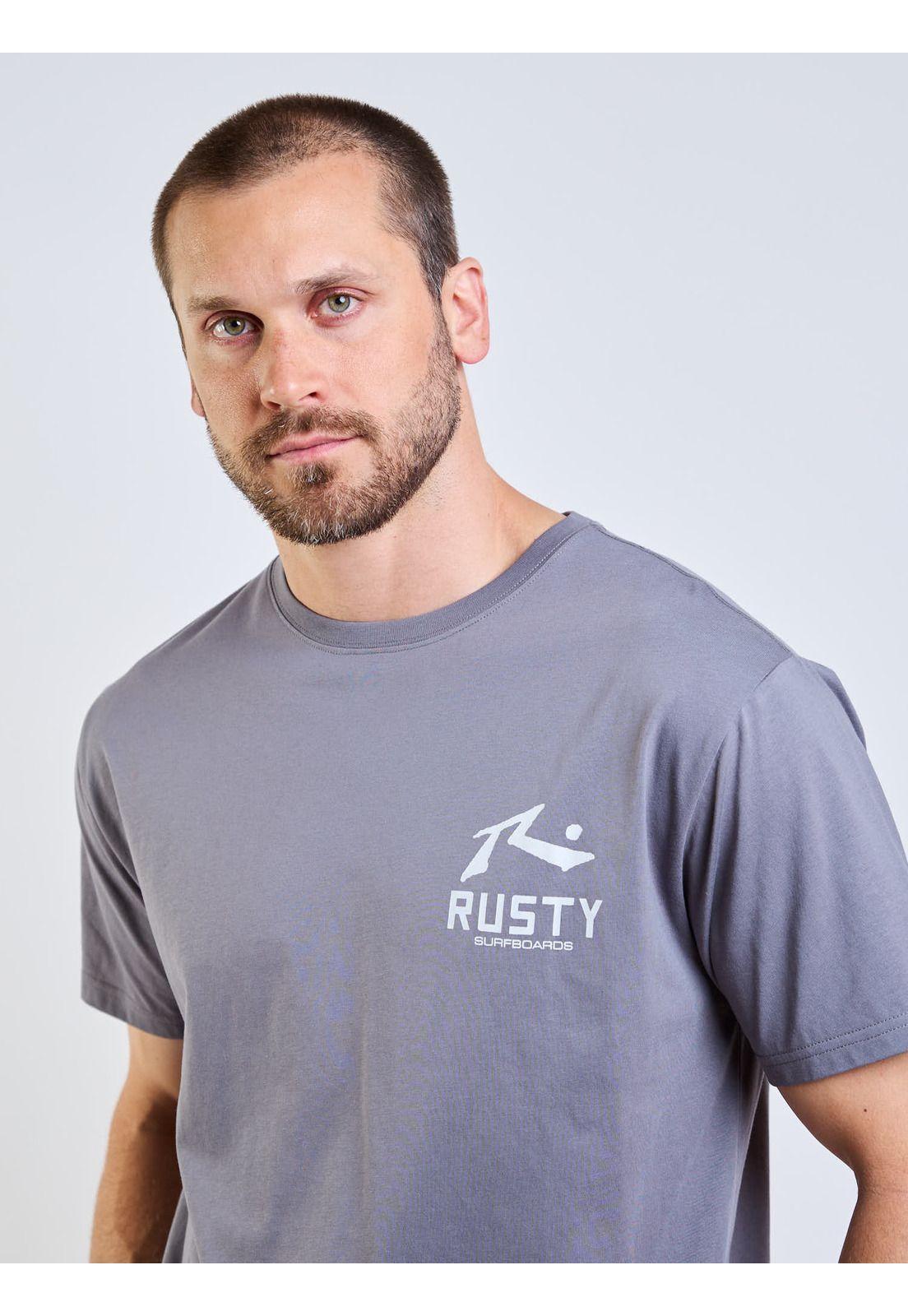 Polera MC Leaf Gris Hombre Rusty-4