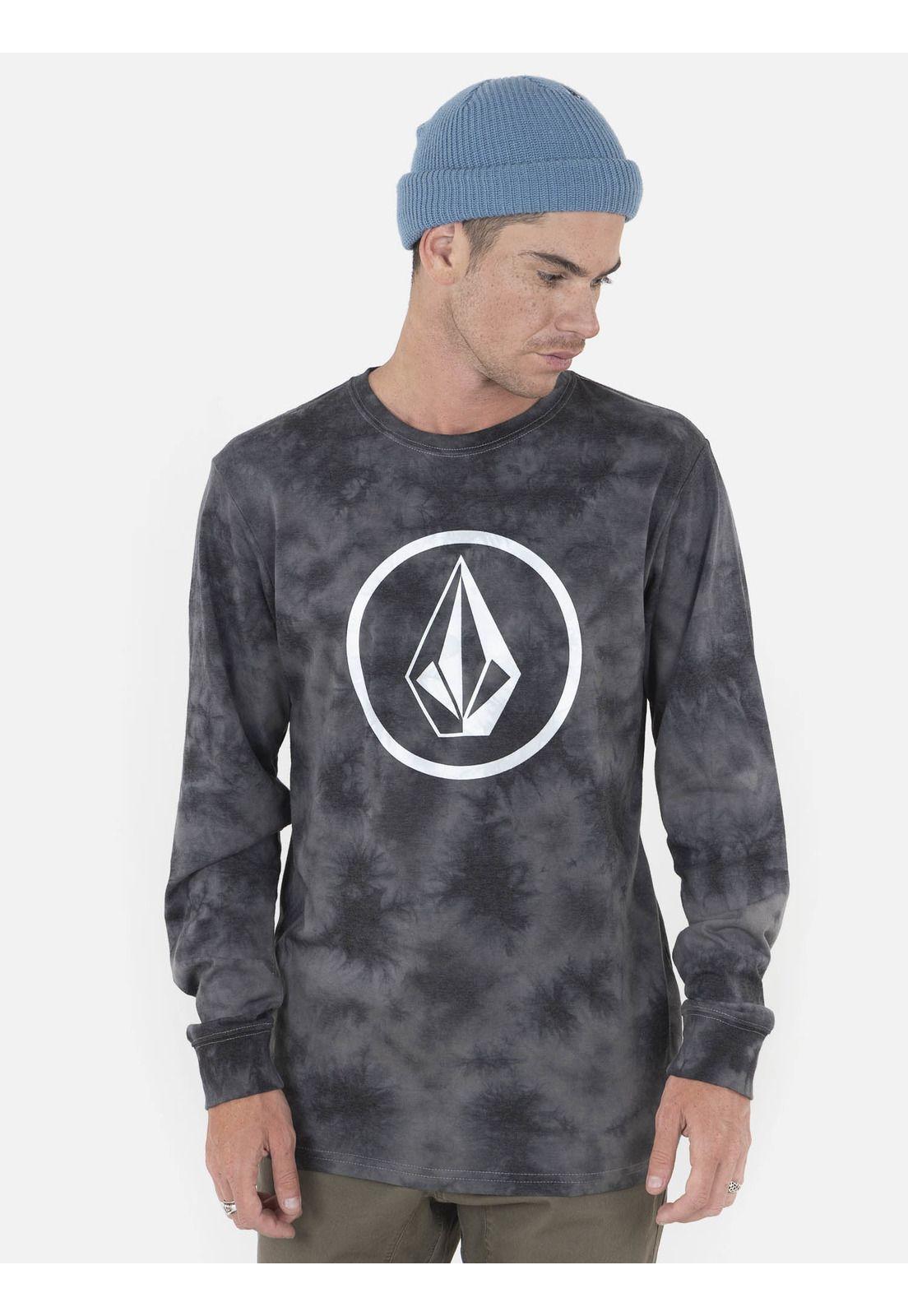 Polera Hombre BROKEN CIRCLE STONE L/S TEE Multicolor Volcom-0