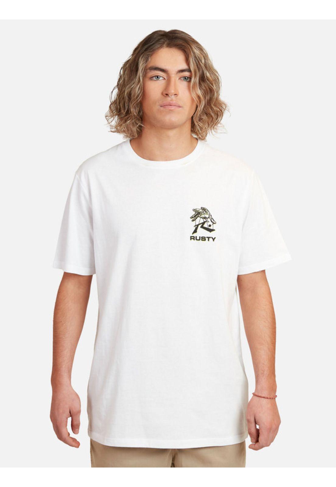 Polera Mental Control Sst Blanco Hombre Rusty-0