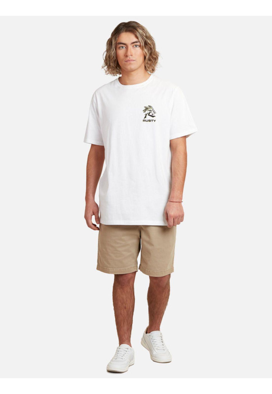 Polera Mental Control Sst Blanco Hombre Rusty-4