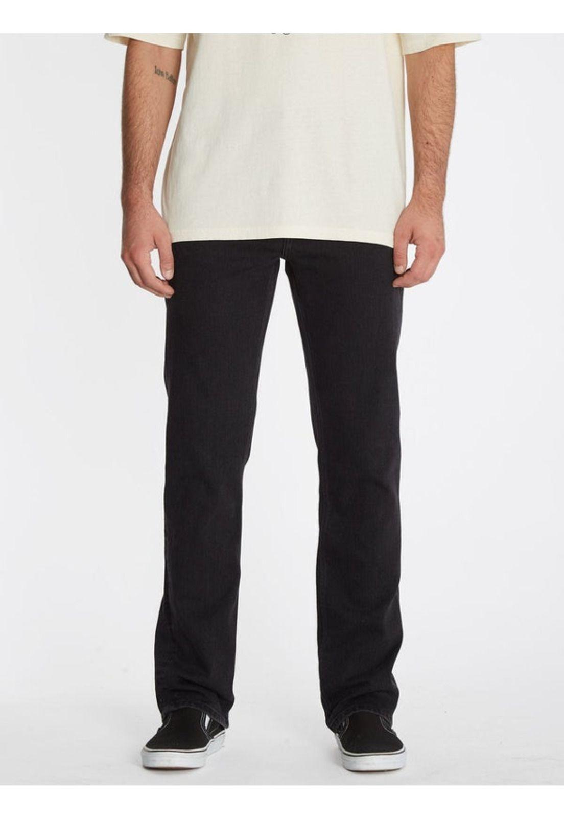 Pantalón SOLVER DENIM Hombre Negro Volcom-0