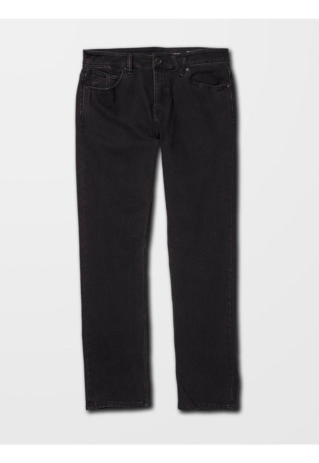 Pantalón SOLVER DENIM Hombre Negro Volcom-4
