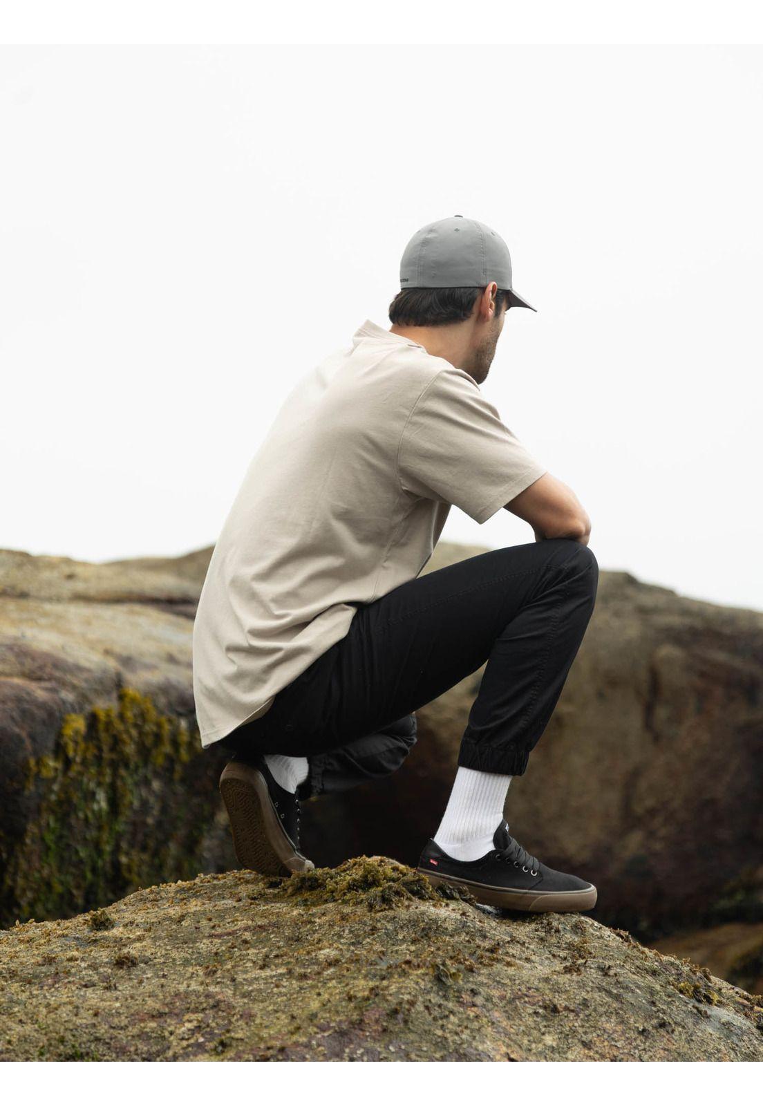 Polera MC Skidder Beige Hombre Volcom-1