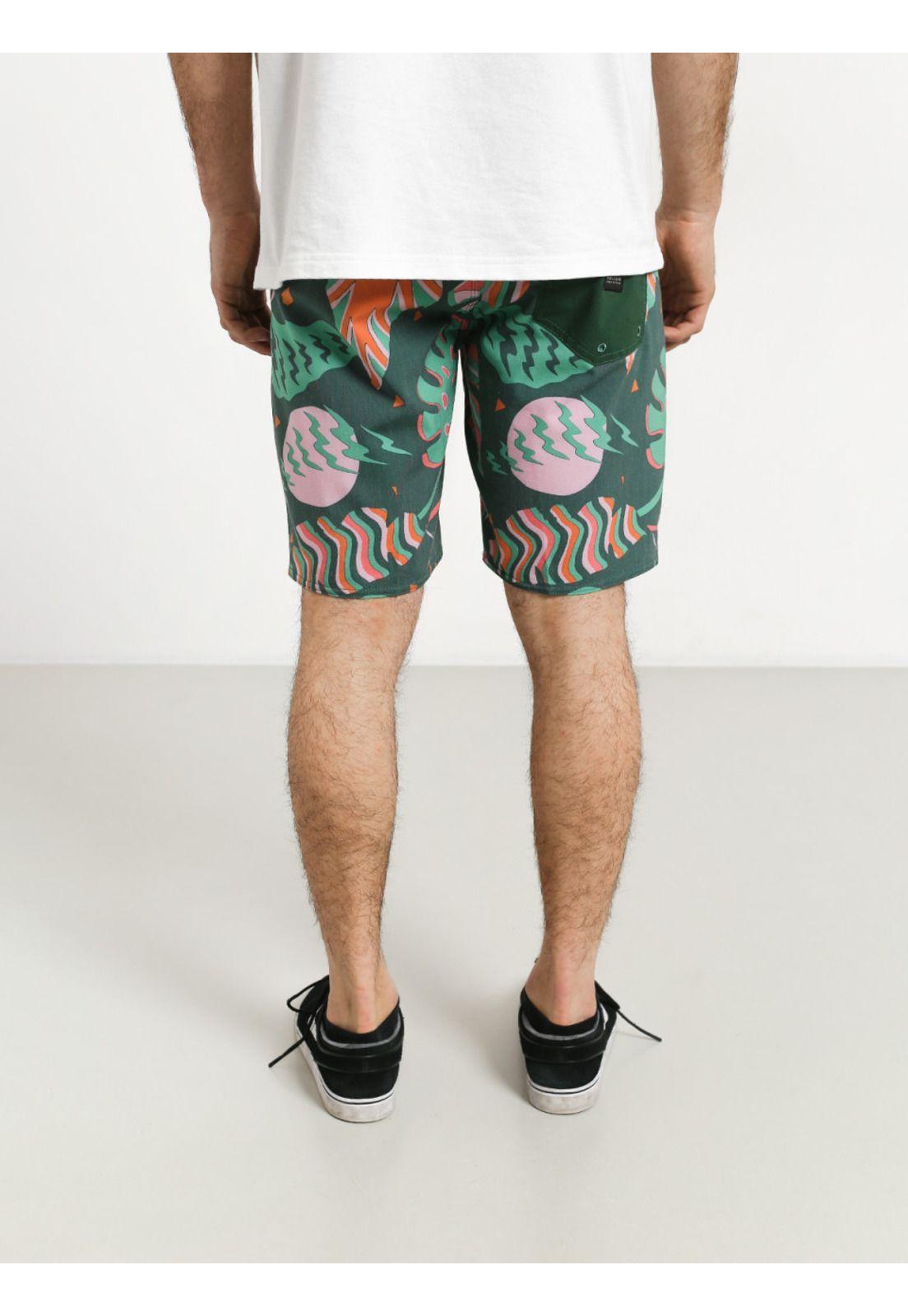Traje De Baño Microfibra Hombre 8T121-MV20 Verde Volcom-1
