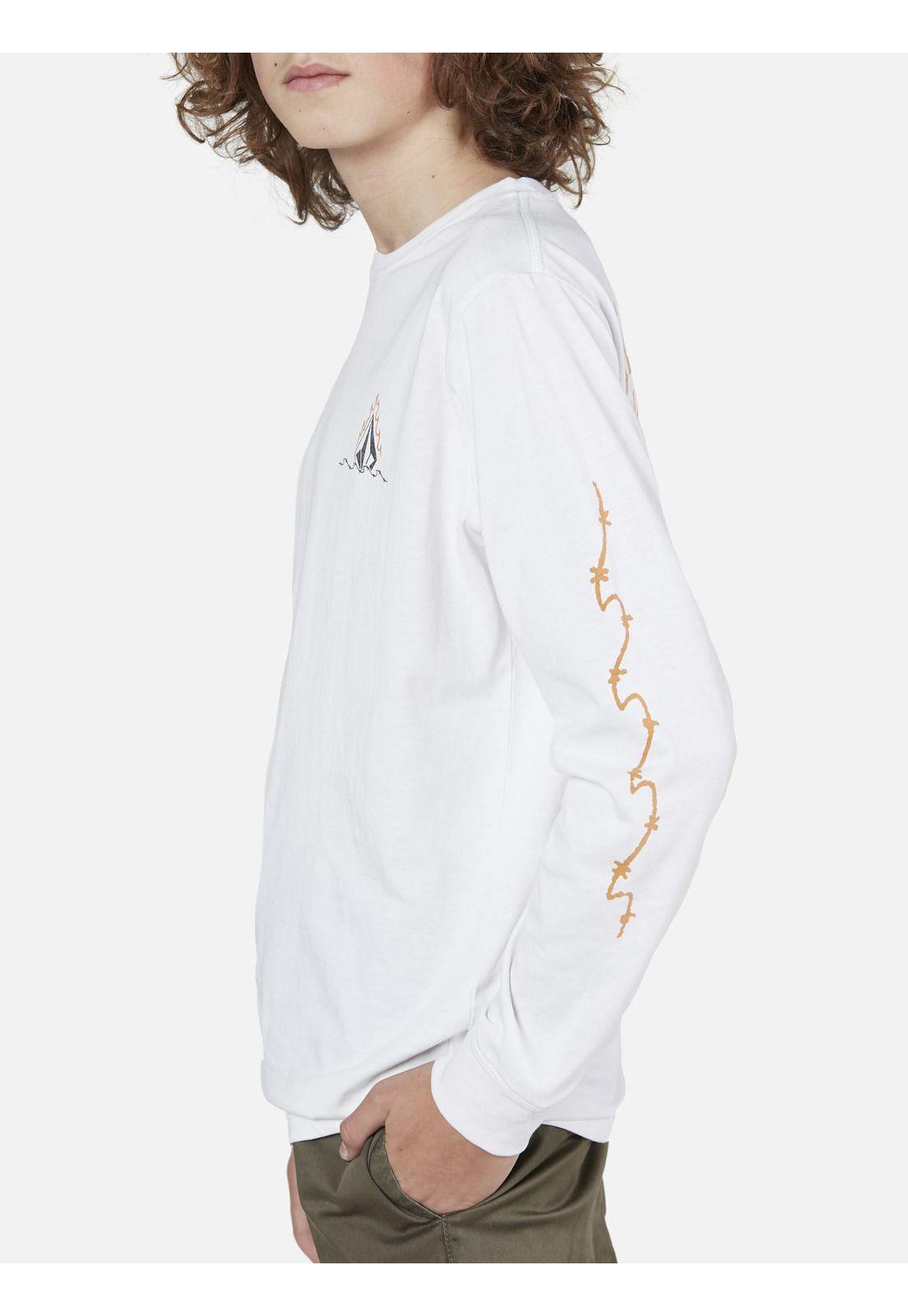 Polera M/L Juvenil 7P193-MV22 Blanco Volcom-2