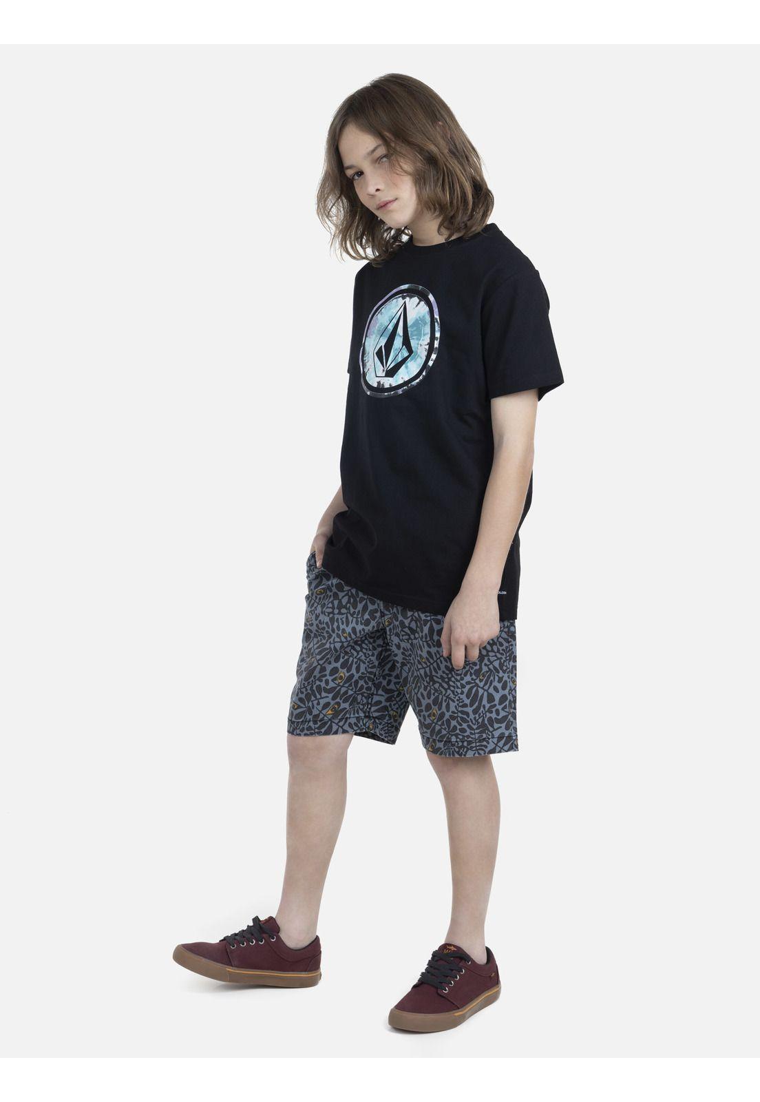 Bermuda Jogger Juvenil 7B314-MV22 Azul Volcom-3