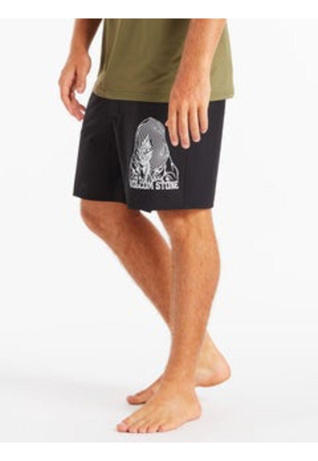 Traje de Baño Microfibra 7T293 Hombre Negro Volcom-0