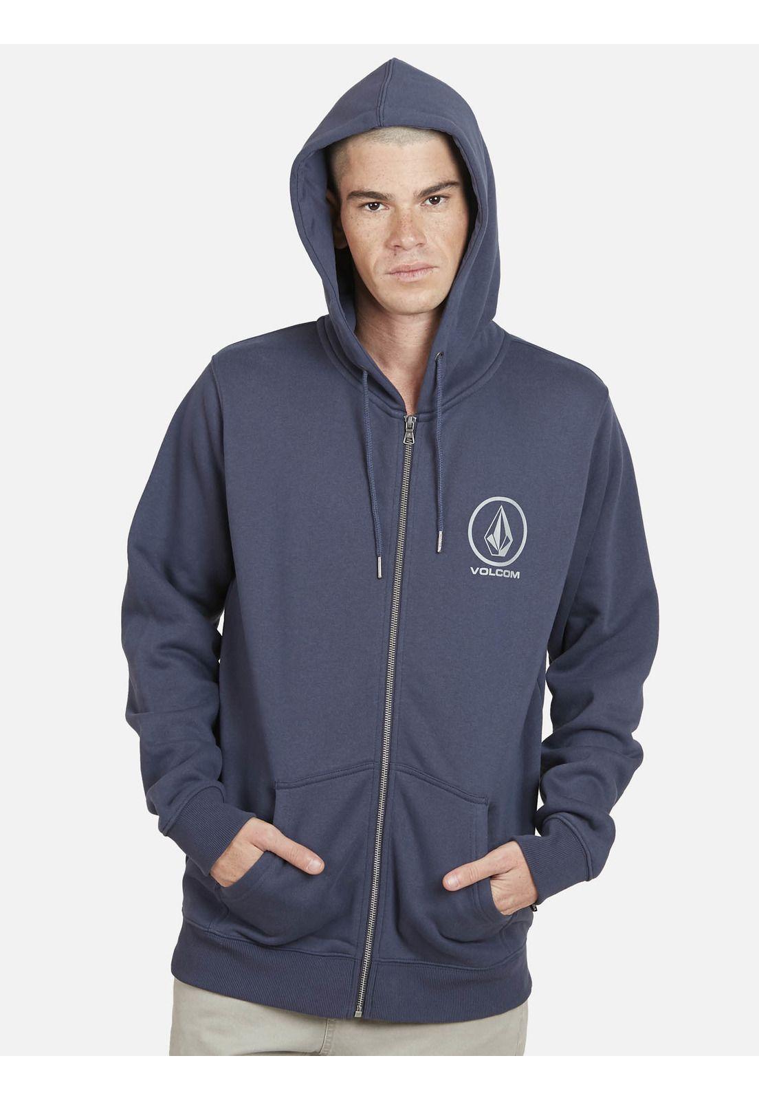 Poleron DIAMOND VLCM FZ Hombre Azul Volcom-0