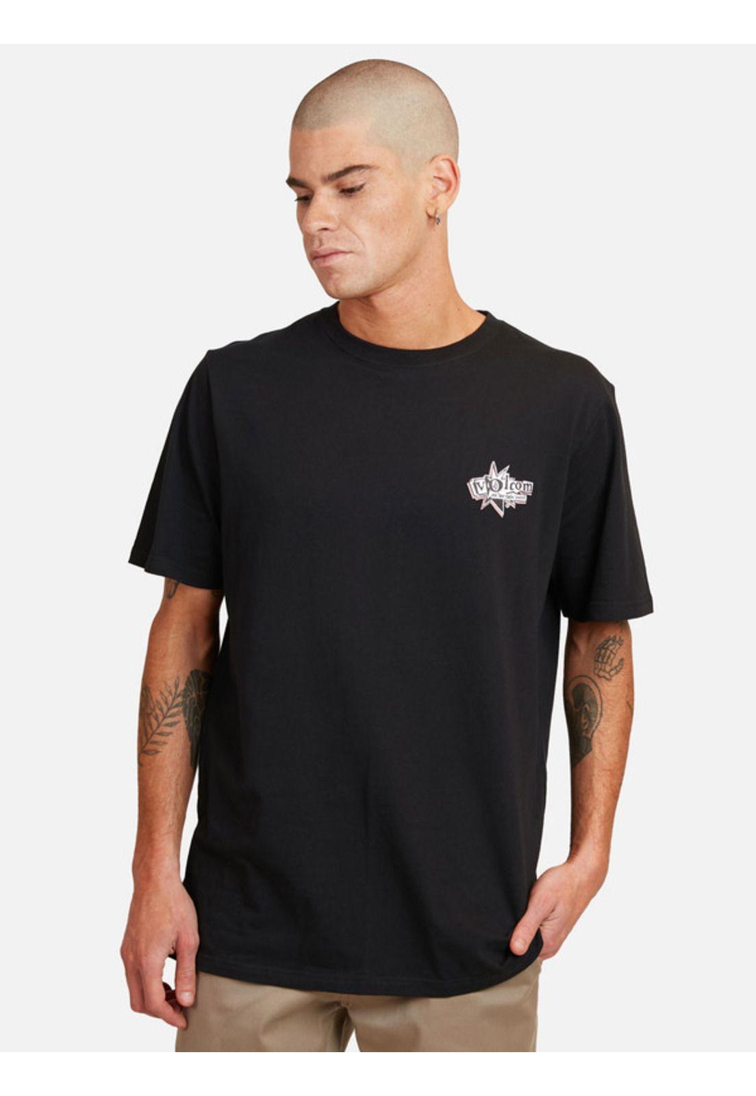 Polera M/C Volcom Ent Logo Negro Hombre Volcom-0