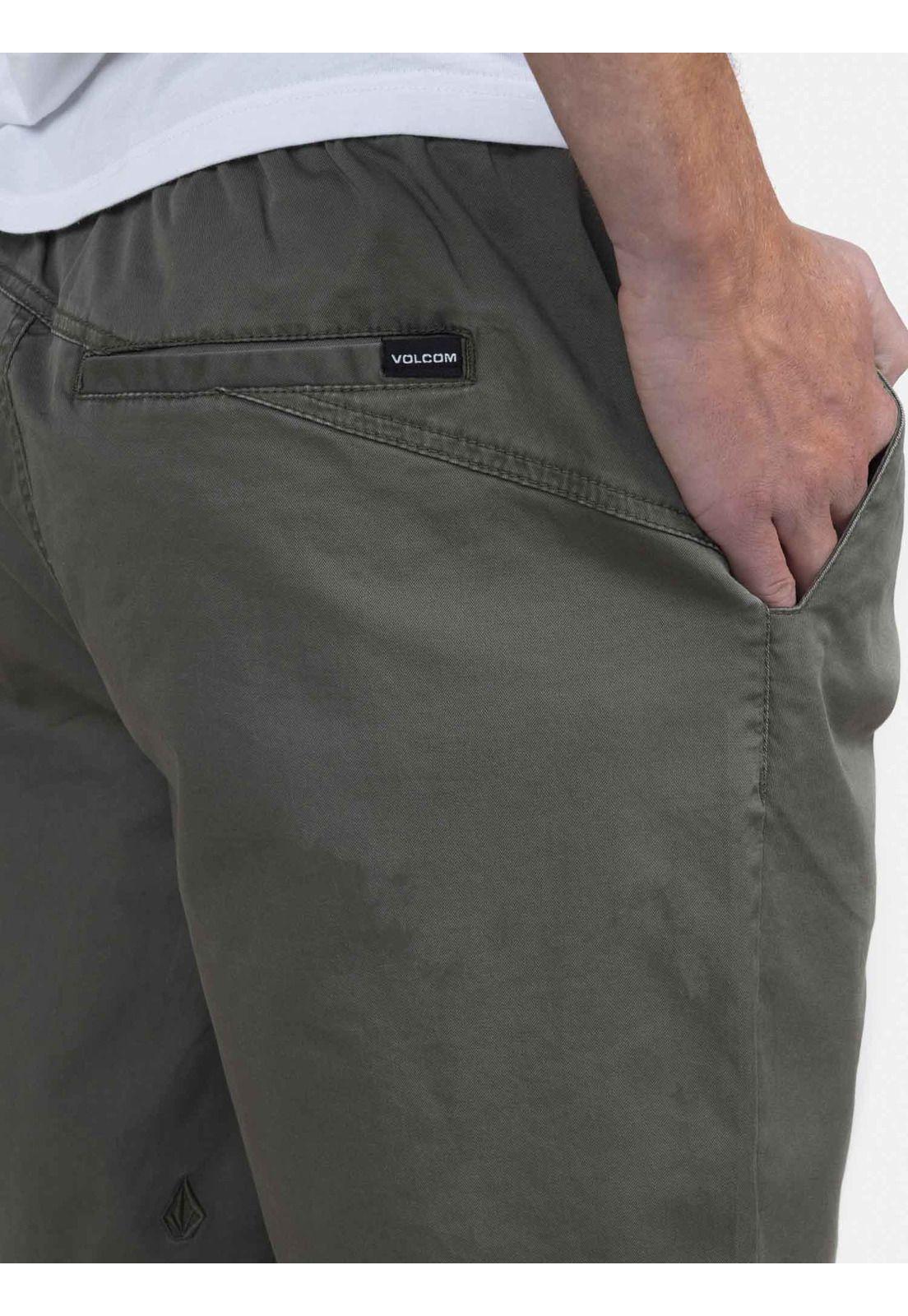 Bermuda Jogger Hombre 7B308-MV22 Verde Volcom-2