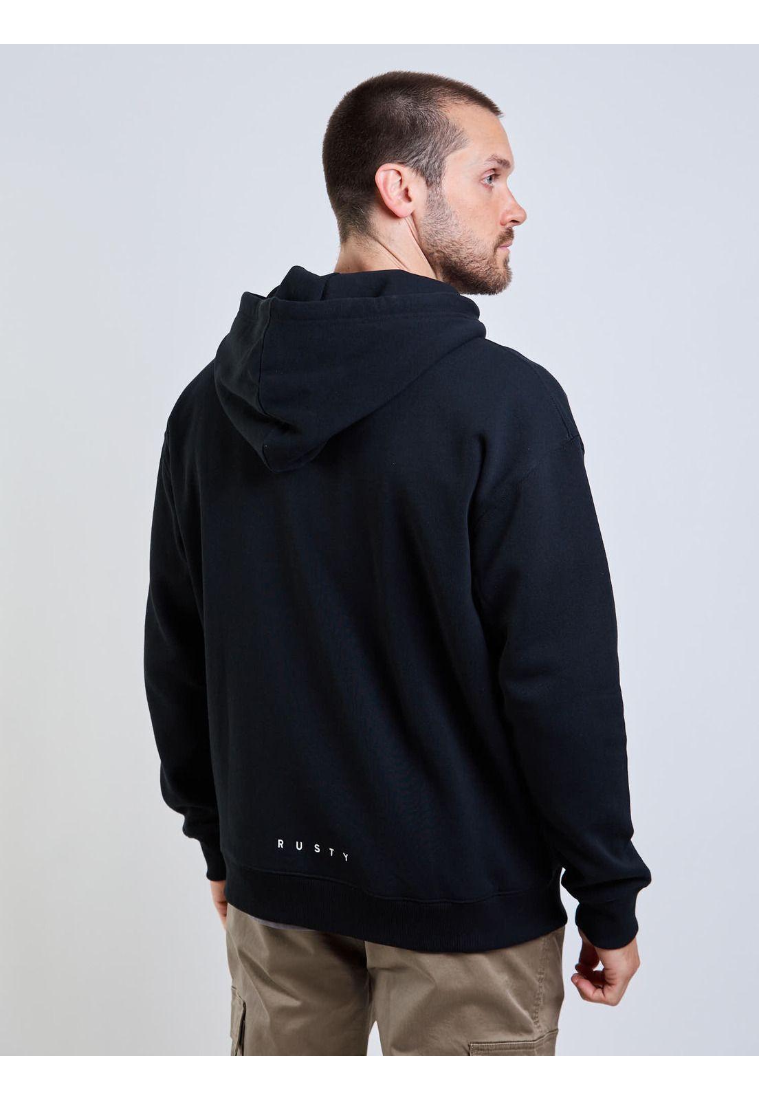 Poleron FZ Graff R Zip Negro Hombre Rusty-6