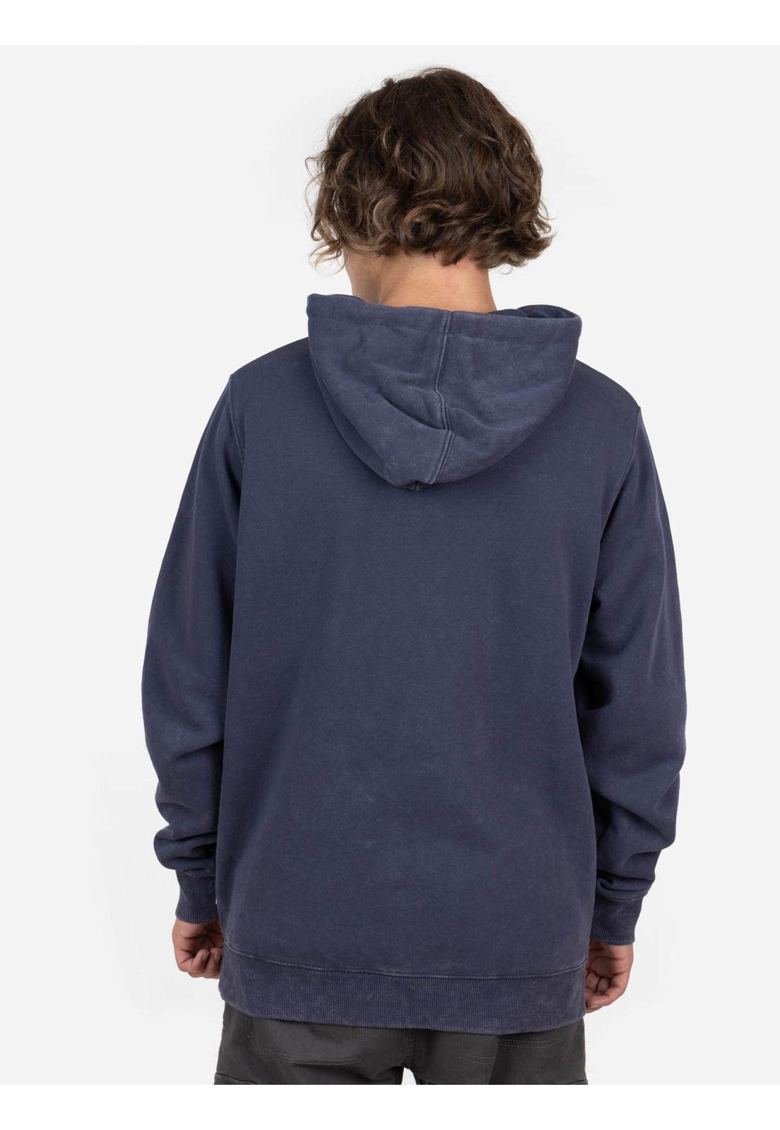 Poleron ORIGINAL DUO ACID HOODIE Hombre Azul Rusty-1