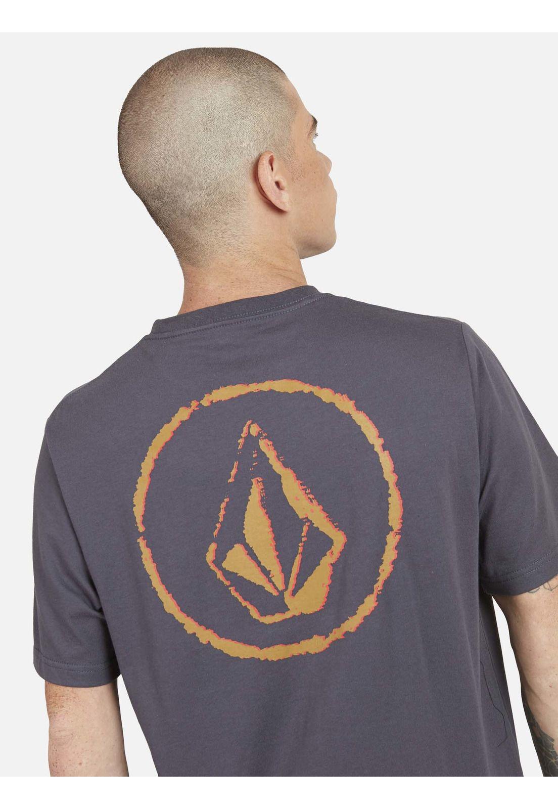 Polera SLUICE  S/S TEE Hombre Gris Volcom-3