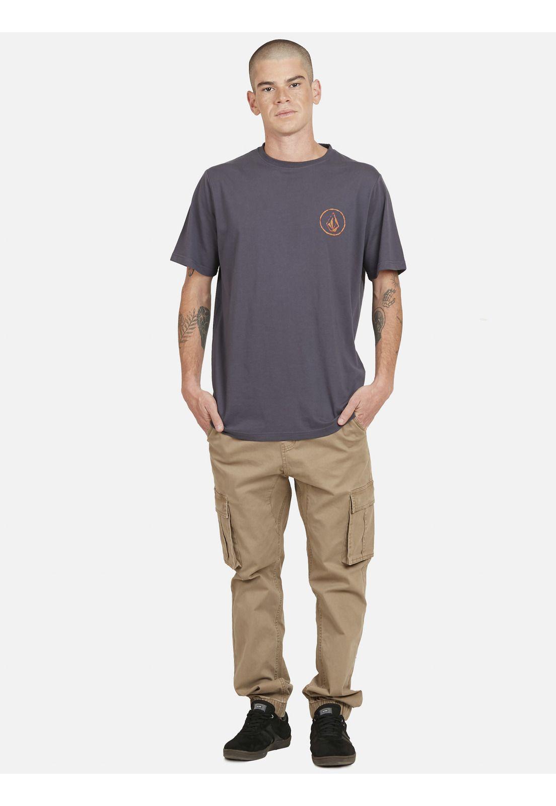 Polera SLUICE  S/S TEE Hombre Gris Volcom-4