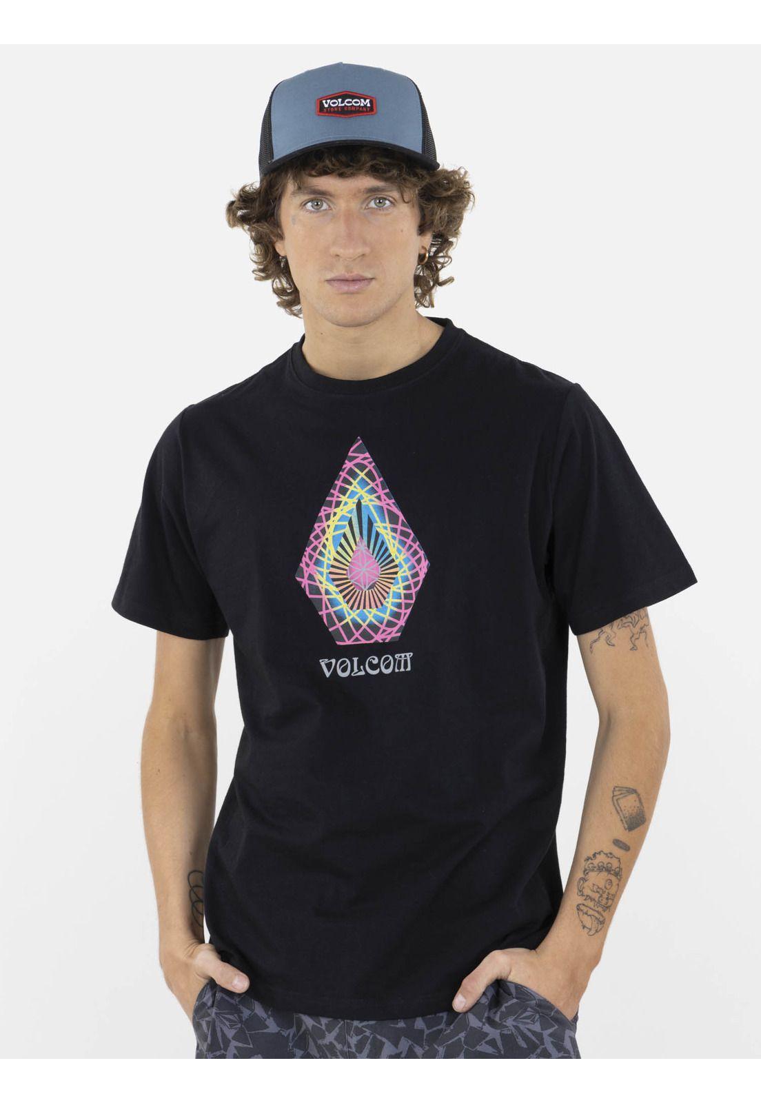 Polera STAR SHIELDS SS TEE Hombre Negro Volcom-0