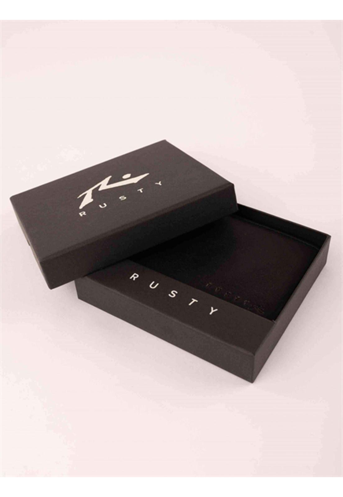 Billetera BILLETERA NOW OR NEVER LEATHER WALLET Negro Rusty-4