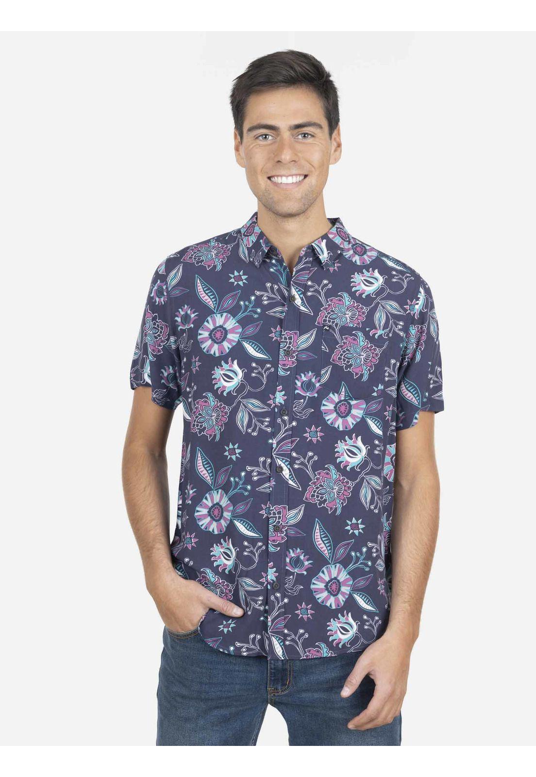 Camisa Hombre 7C362-MV22 Azul Rusty-0