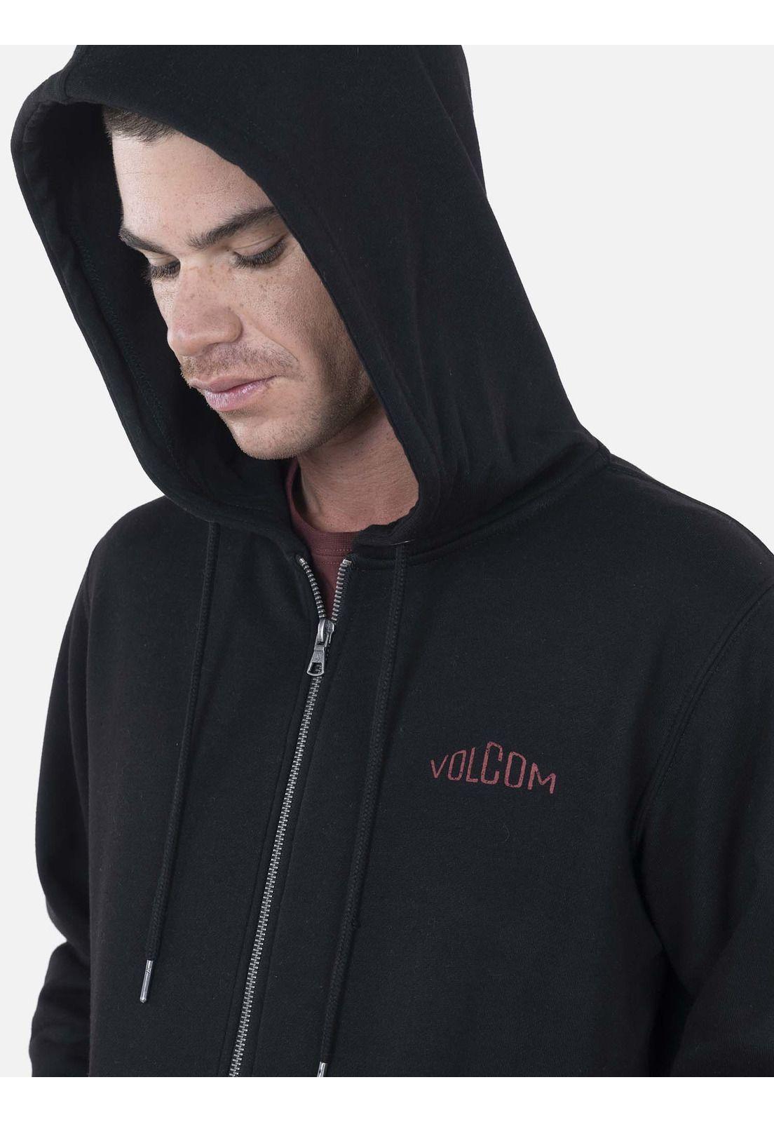 Poleron Hombre TRUE Negro Volcom-2