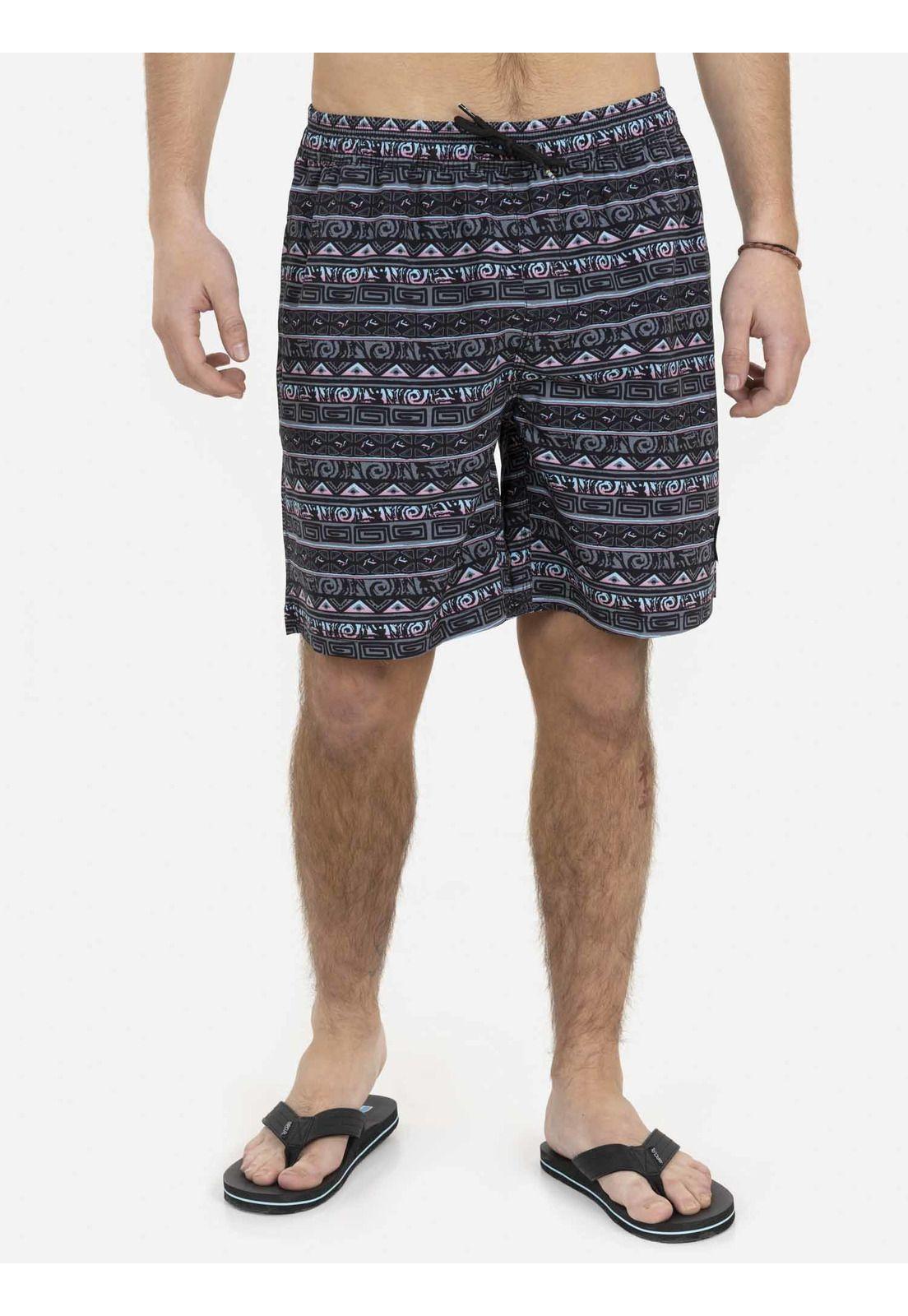 Traje de Baño ETHNIC ART ELASTIC WAIST Hombre Multicolor Rusty-0