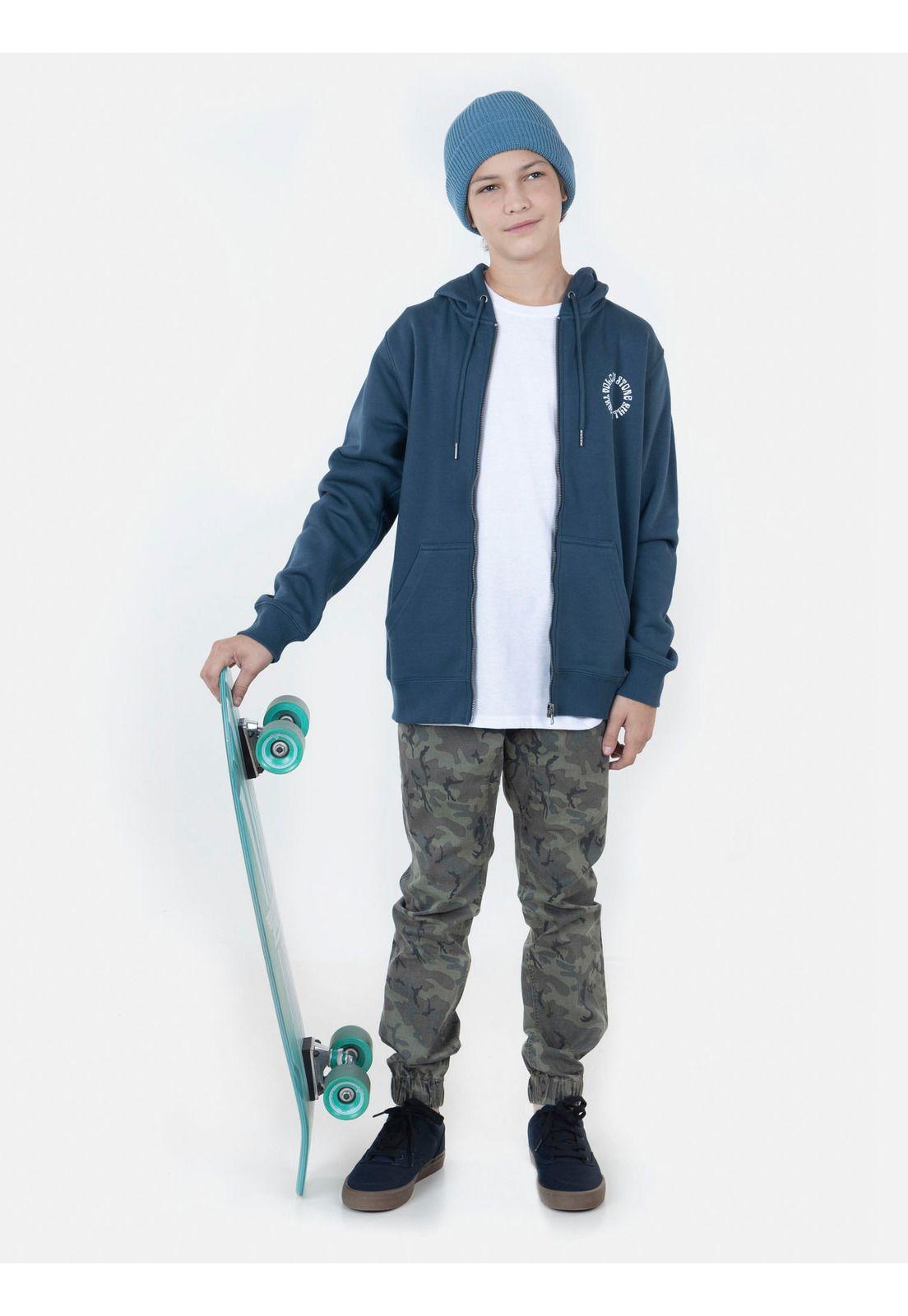 Poleron Juvenil OPPER LSE Azul Volcom-3